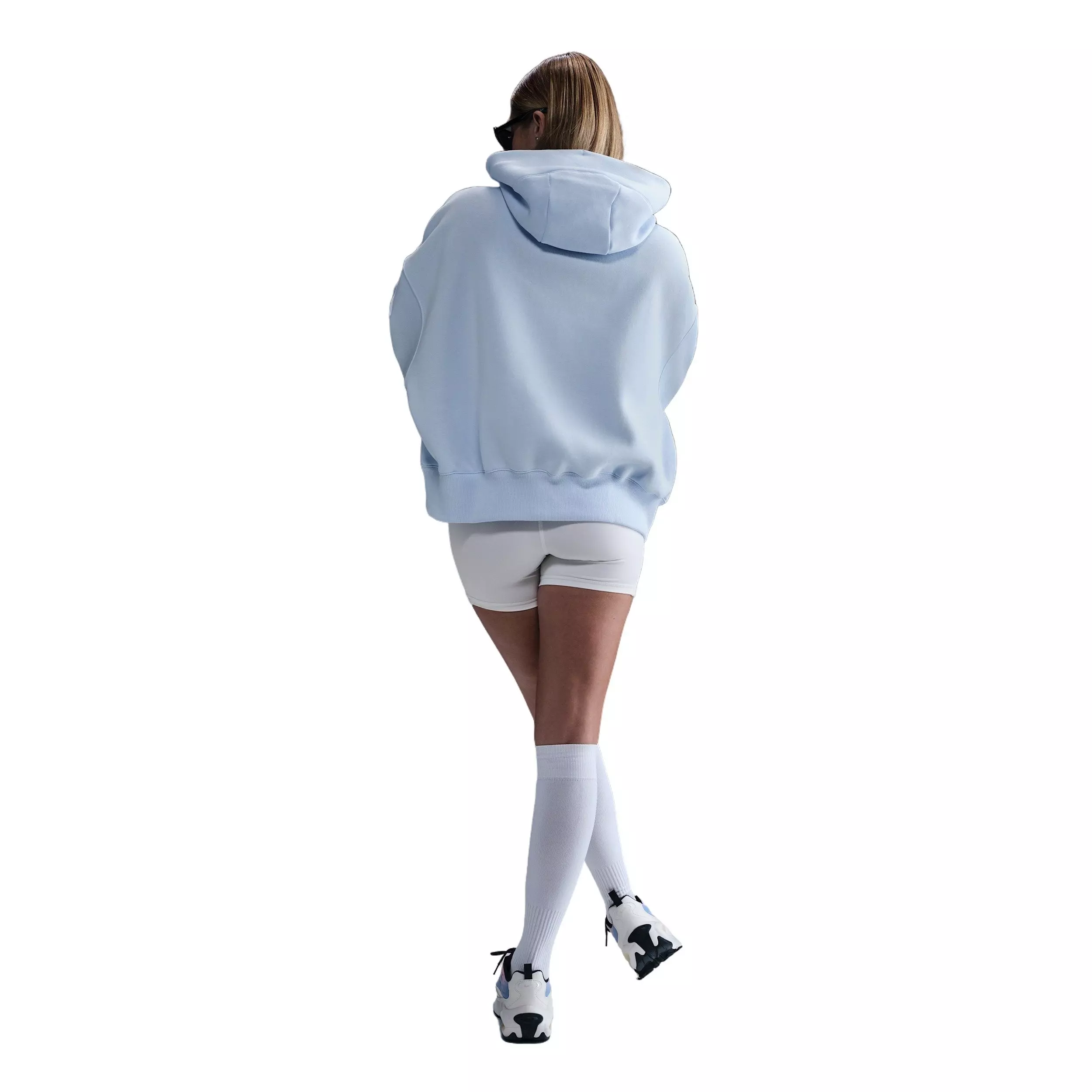 Nike Women's Sportswear Phoenix Fleece Over-Oversized Pullover Hoodie -Blue - BLUE