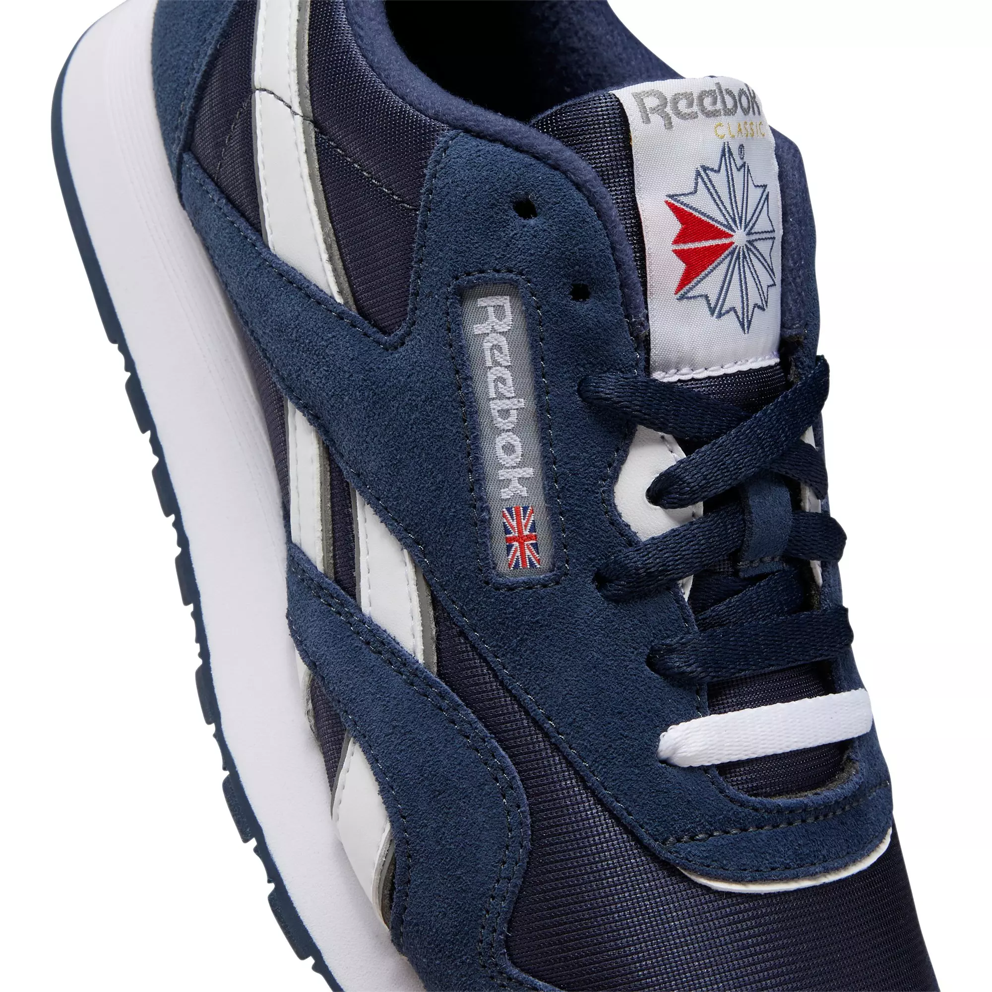 Reebok Classic Nylon "Navy" Grade School Boys' Shoe - NAVY