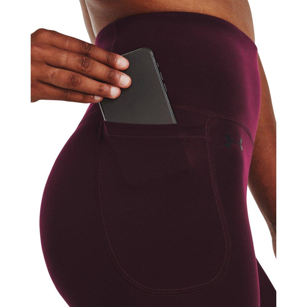 Under Armour Women's Motion Ankle Leggings - MAROON Thumbnail View 4