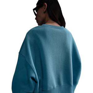 Nike Women's Sportswear Phoenix Fleece Over-Oversized Crew-Neck Sweatshirt -Blue