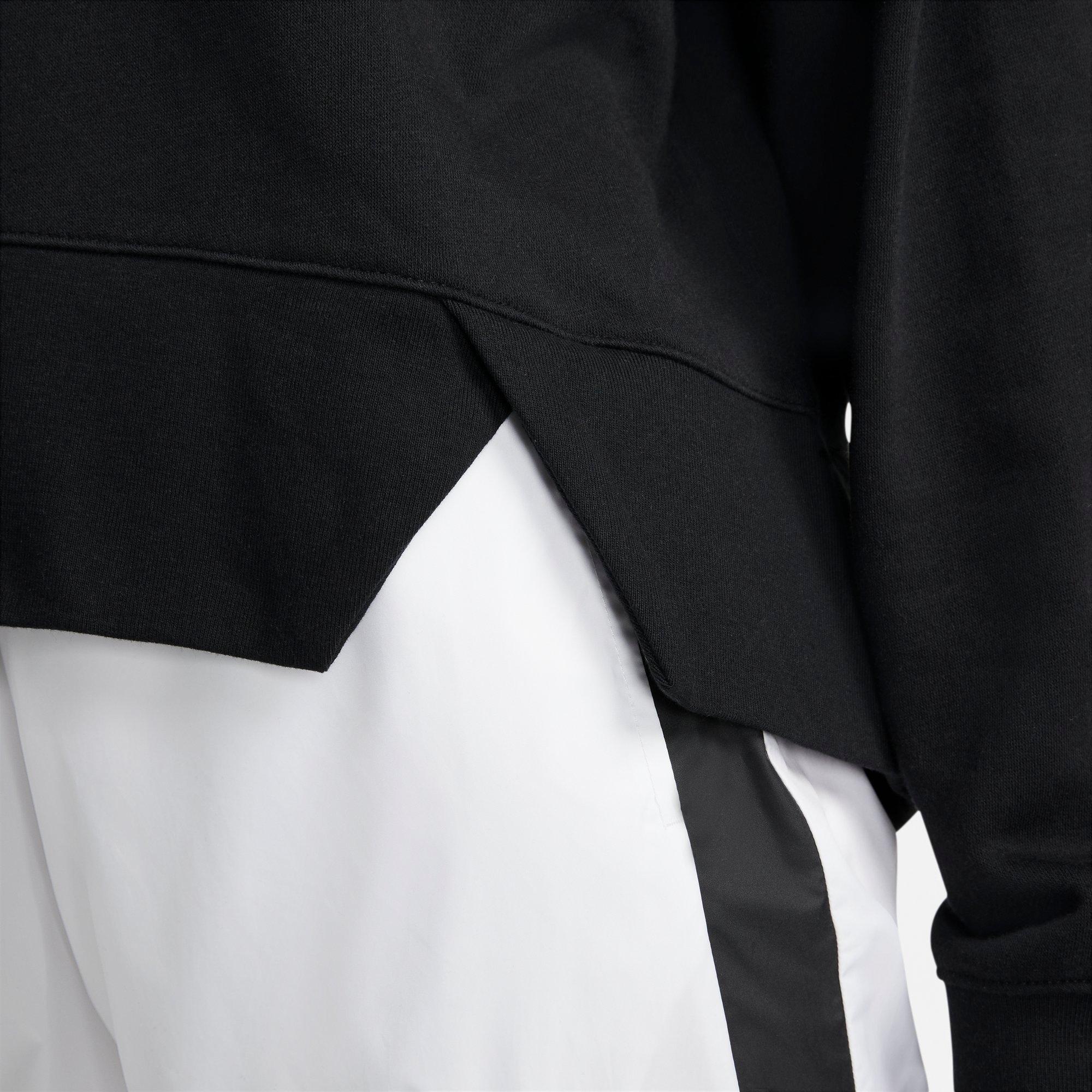 Nike Women's Sportswear Club Fleece Hoodie - BLACK Thumbnail View 3