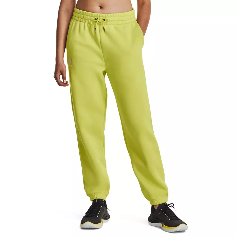Under Armour Women's Essential Fleece Joggers - YELLOW