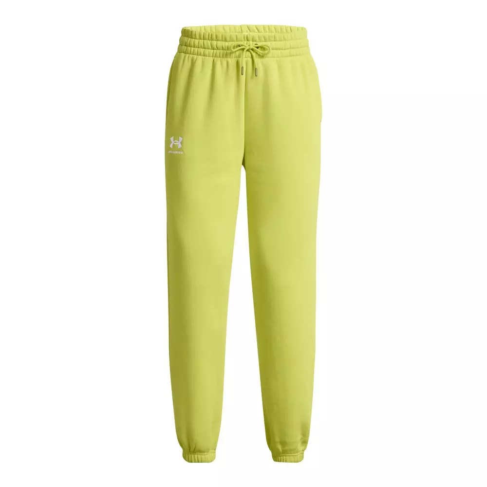Under Armour Women's Essential Fleece Joggers - YELLOW