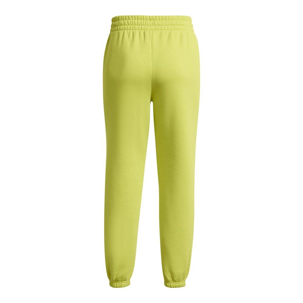 Under Armour Women's Essential Fleece Joggers - YELLOW Thumbnail View 5