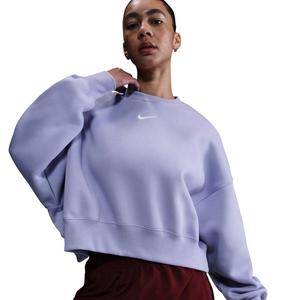 Nike Women's Sportswear Phoenix Fleece Over-Oversized Crew-Neck Sweatshirt -Lilac