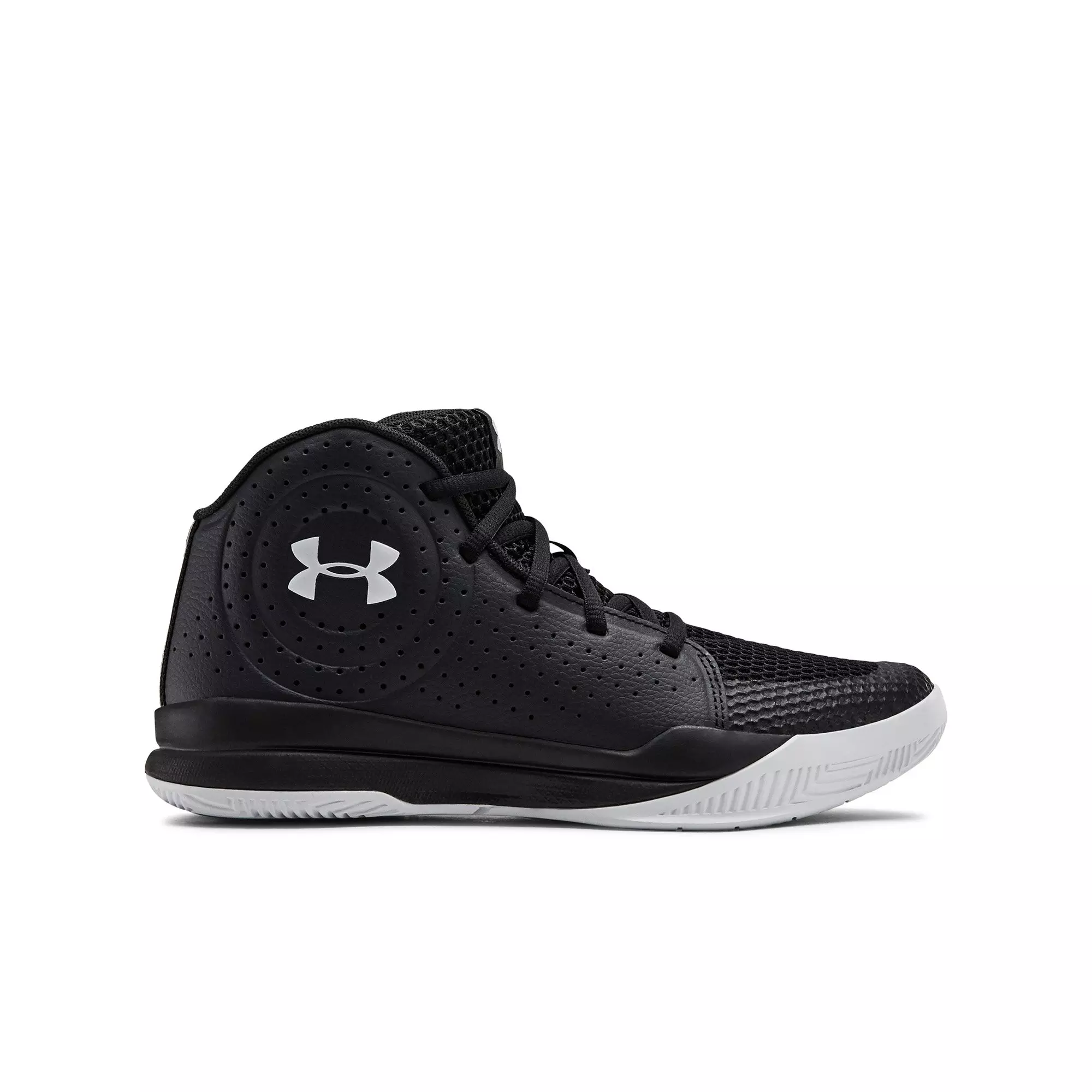 Under Armour Big Jet 2019 "Black/Grey" Grade School Boys' Basketball Shoe - BLACK