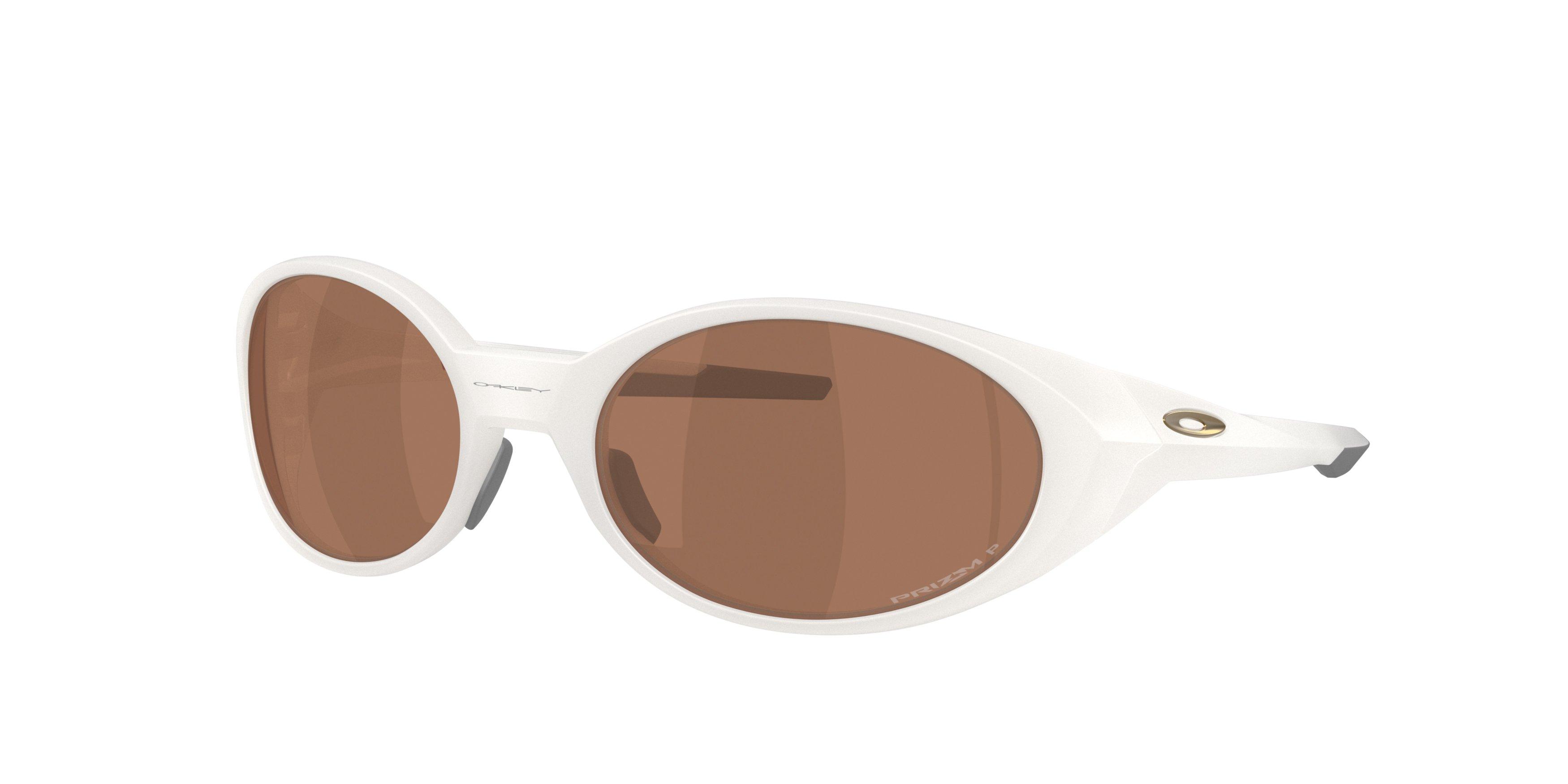 Oakley Eye Jacket Redux Prizm Tungsten Polarized Sunglasses - Matte Transparent Mist - WHITE/BROWN Thumbnail View 1