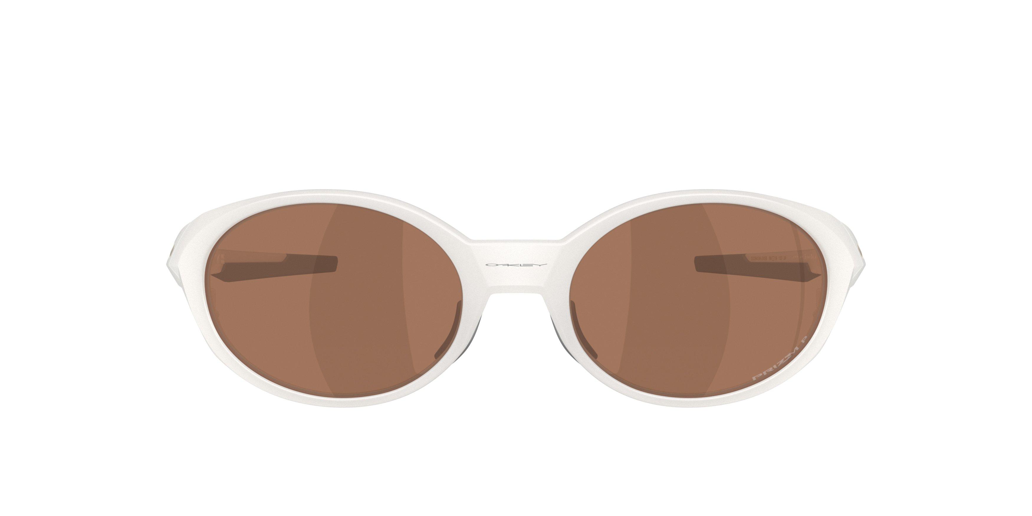 Oakley Eye Jacket Redux Prizm Tungsten Polarized Sunglasses - Matte Transparent Mist - WHITE/BROWN Thumbnail View 3