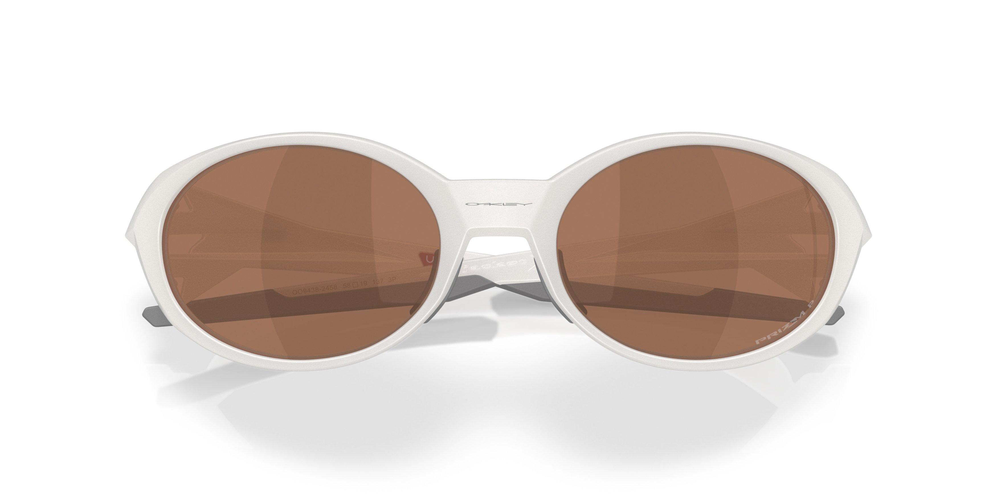 Oakley Eye Jacket Redux Prizm Tungsten Polarized Sunglasses - Matte Transparent Mist - WHITE/BROWN Thumbnail View 7