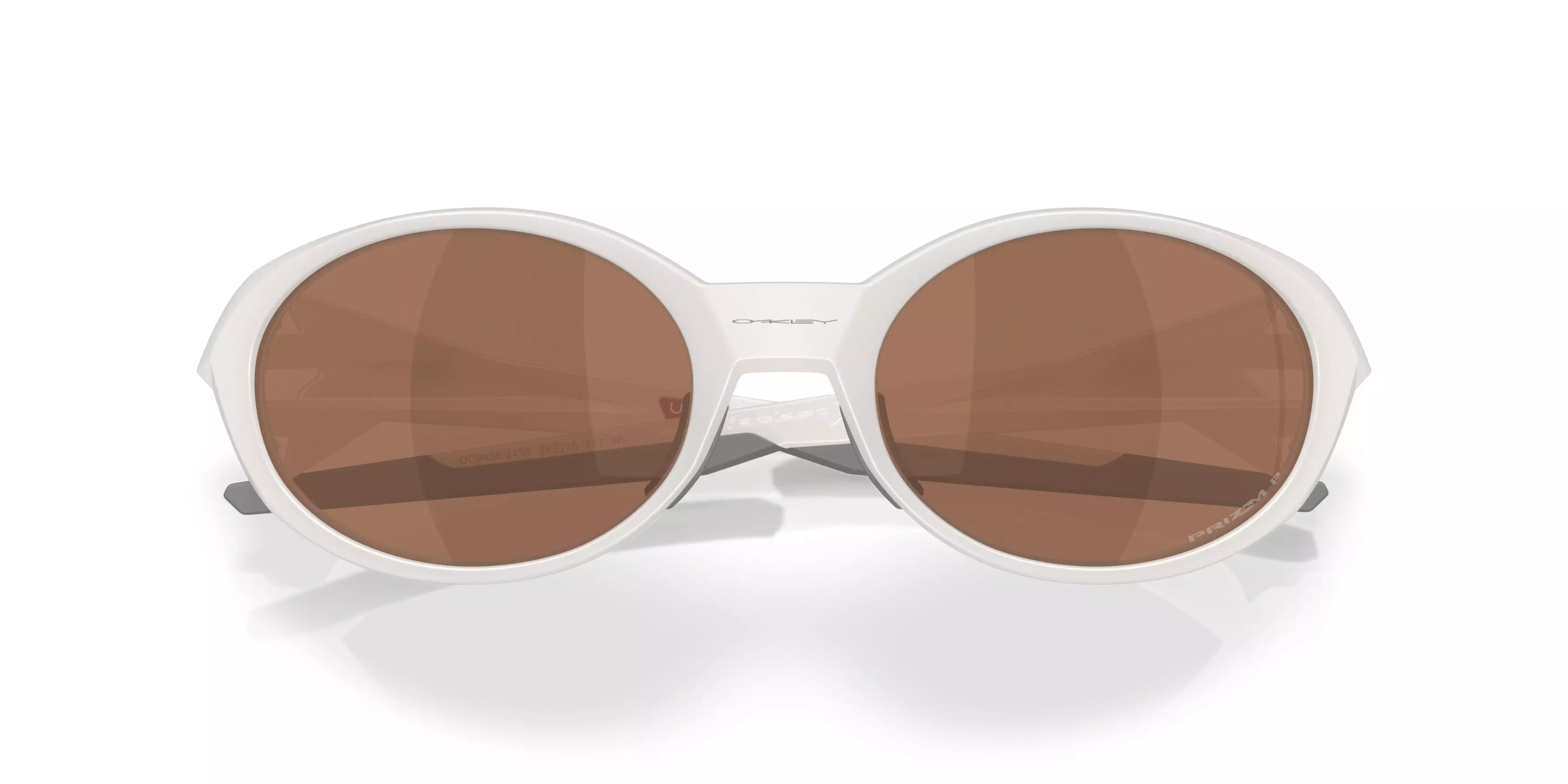 Oakley Eye Jacket Redux Prizm Tungsten Polarized Sunglasses - Matte Transparent Mist - WHITE/BROWN