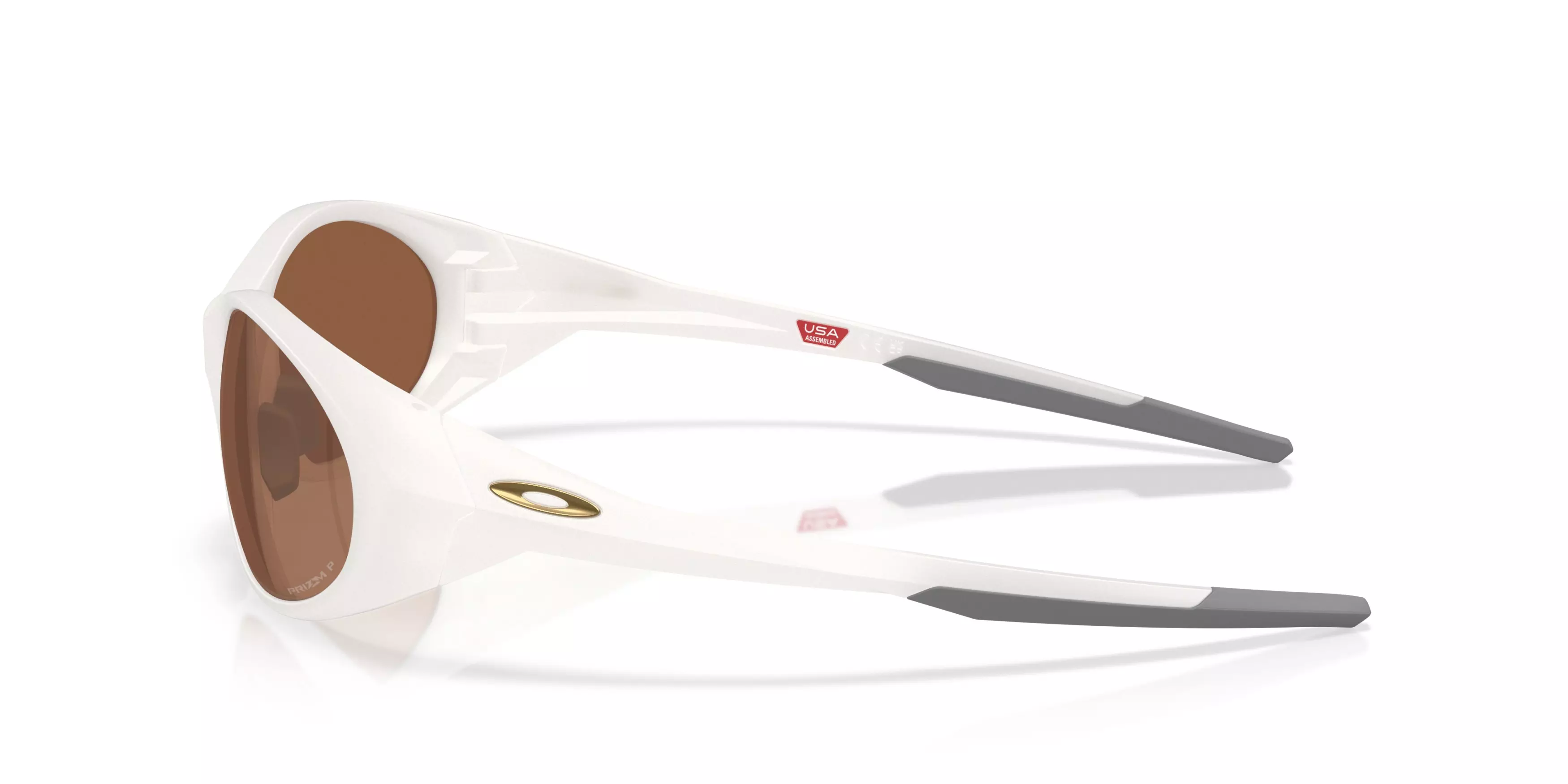 Oakley Eye Jacket Redux Prizm Tungsten Polarized Sunglasses - Matte Transparent Mist - WHITE/BROWN