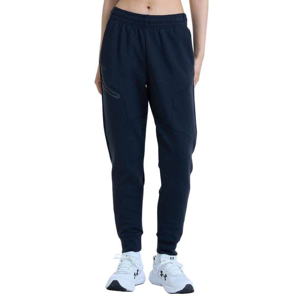 Under Armour Women's Unstoppable Fleece Jogger - BLACK Thumbnail View 1