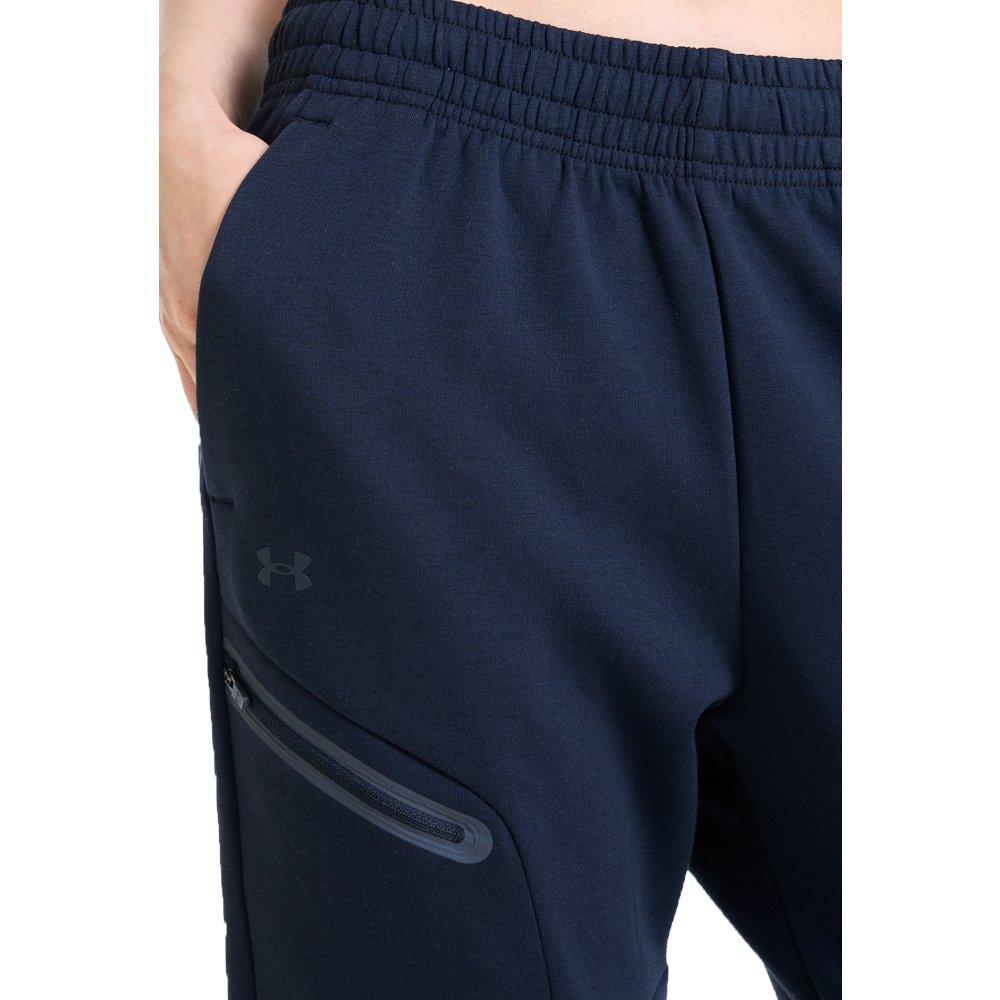 Under Armour Women's Unstoppable Fleece Jogger - BLACK Thumbnail View 3