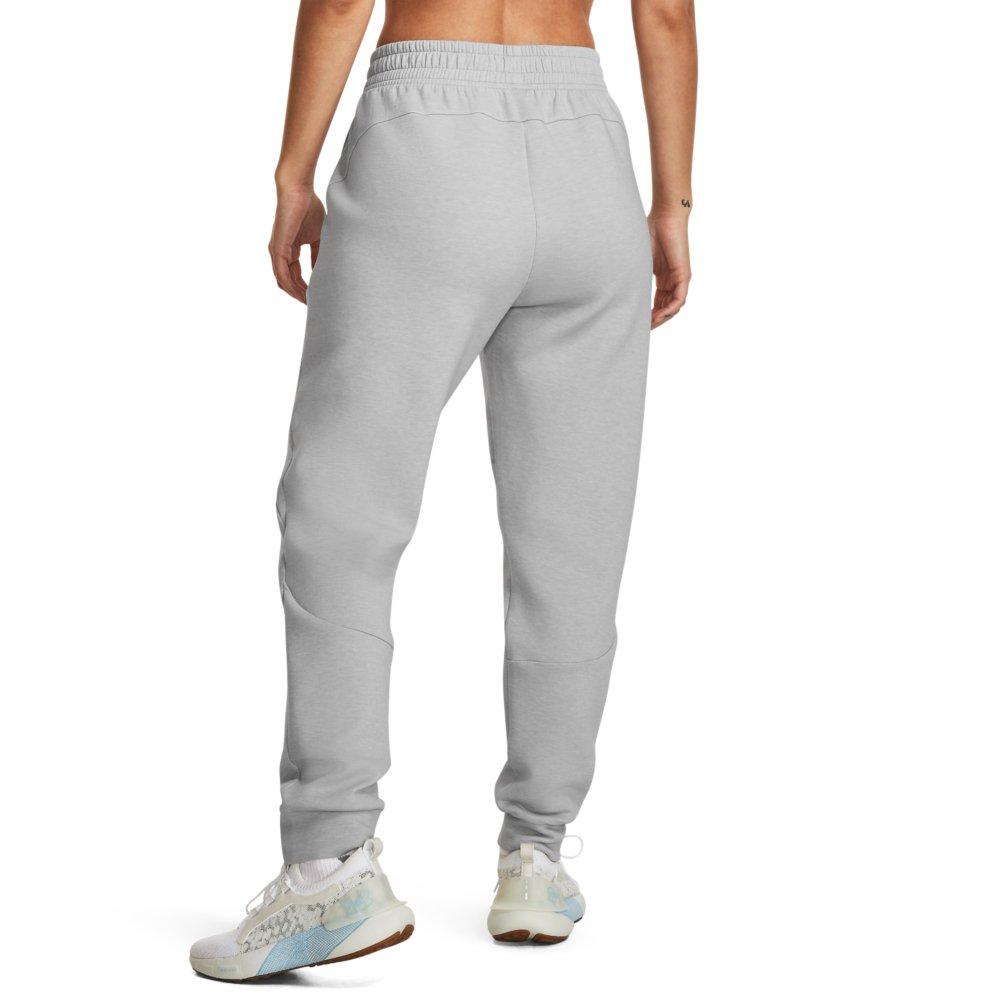 Under Armour Women's Unstoppable Fleece Jogger - GREY/BLACK Thumbnail View 2