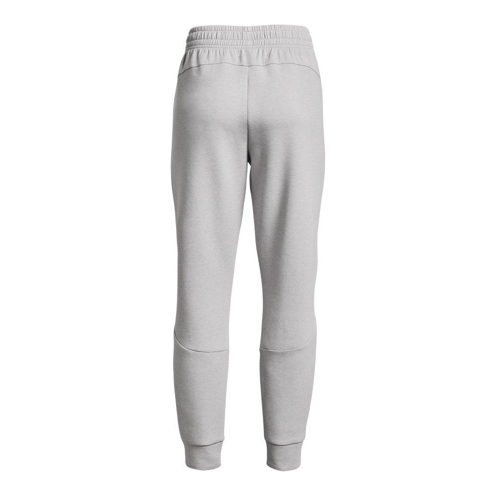 Under Armour Women's Unstoppable Fleece Jogger - GREY/BLACK Thumbnail View 8