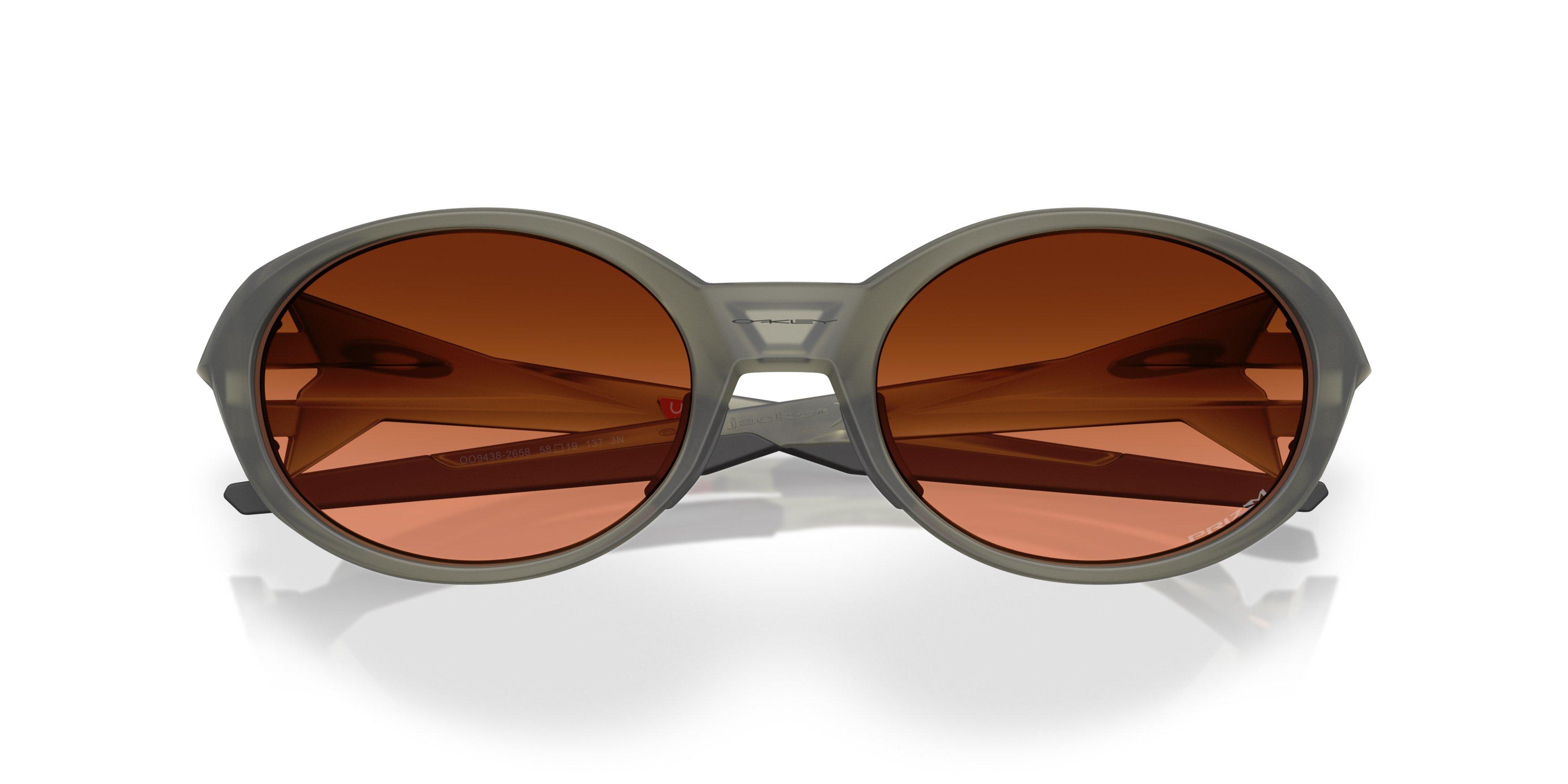 Oakley Eye Jacket Redux Prizm Bronze Sunglasses - Matte Olive Ink - GREEN/BROWN Thumbnail View 7
