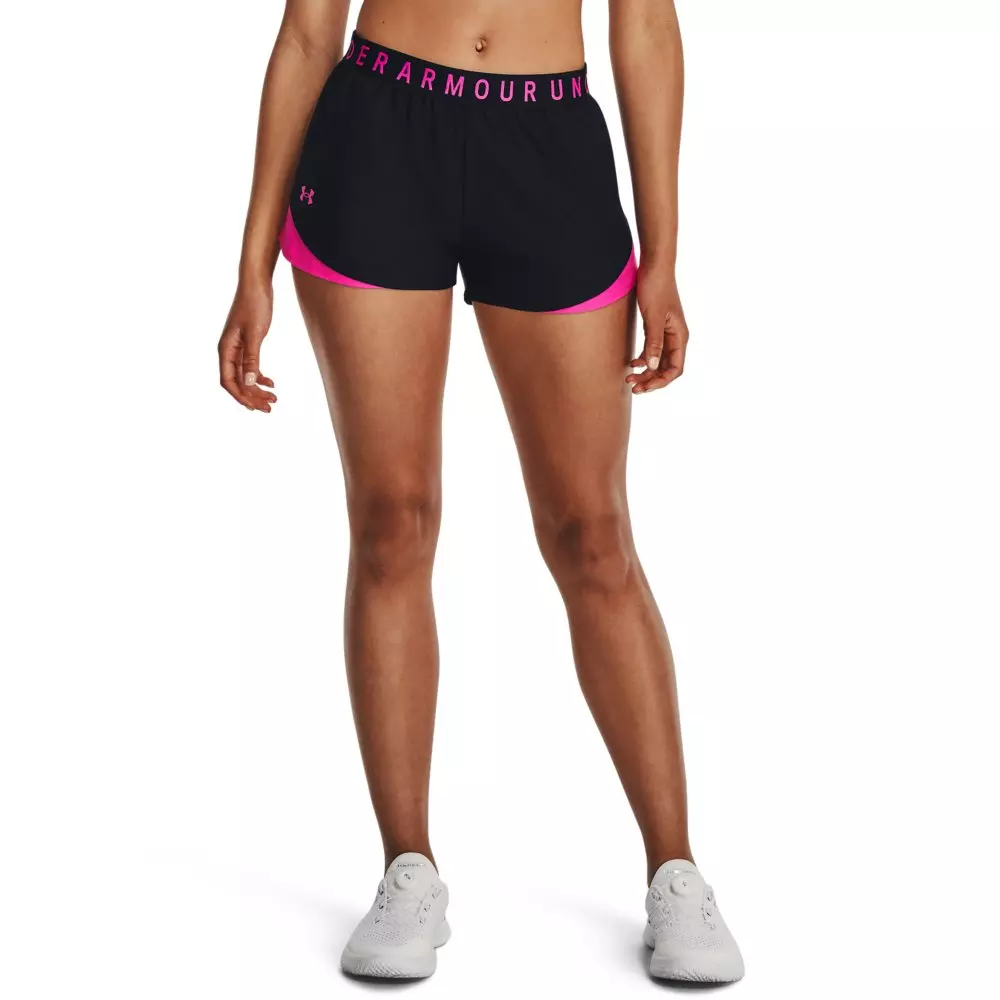 Under Armour Women's 3.0 Play Up Shorts - BLACK/PINK