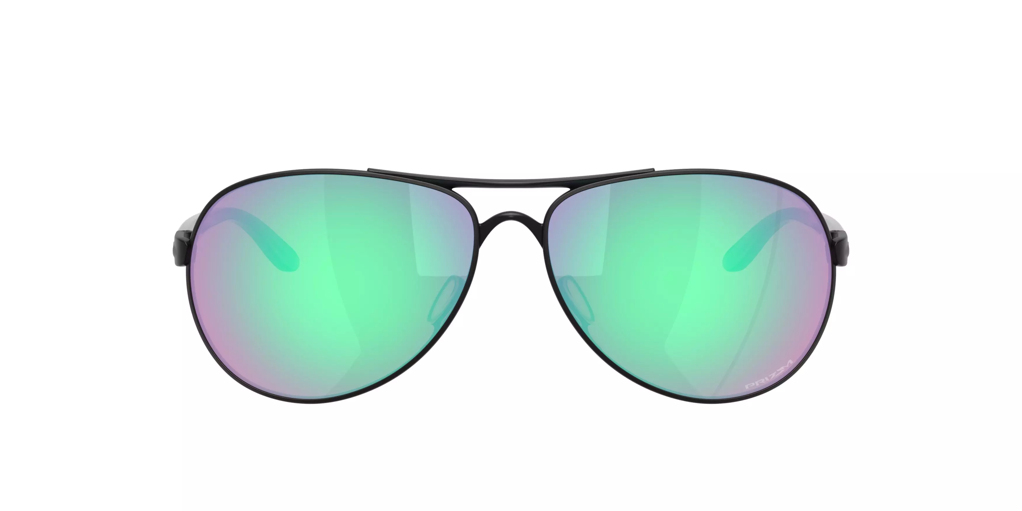 Oakley Feedback Prizm Golf Sunglasses - Satin Black - BLACK/GREEN