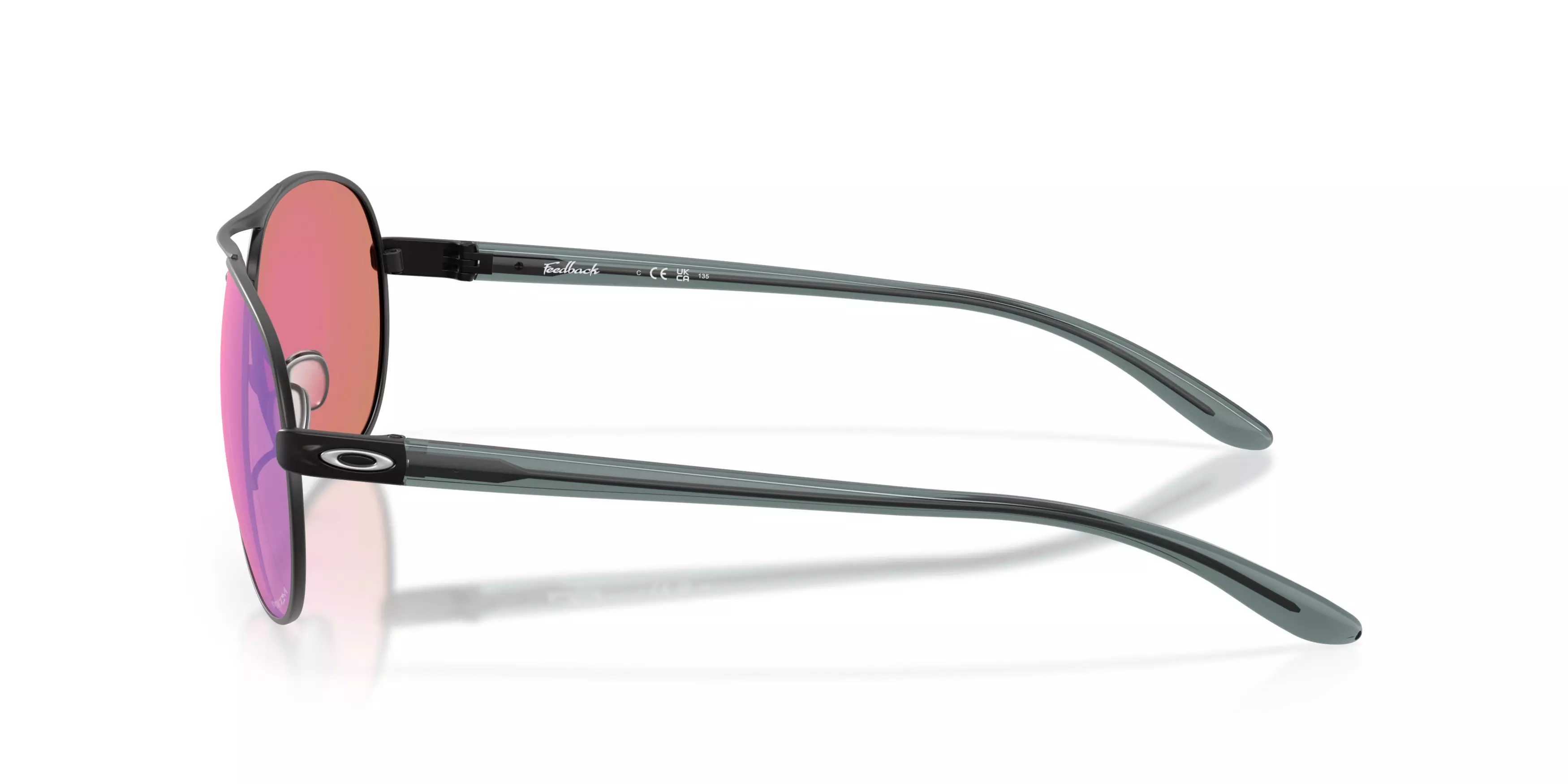 Oakley Feedback Prizm Golf Sunglasses - Satin Black - BLACK/GREEN