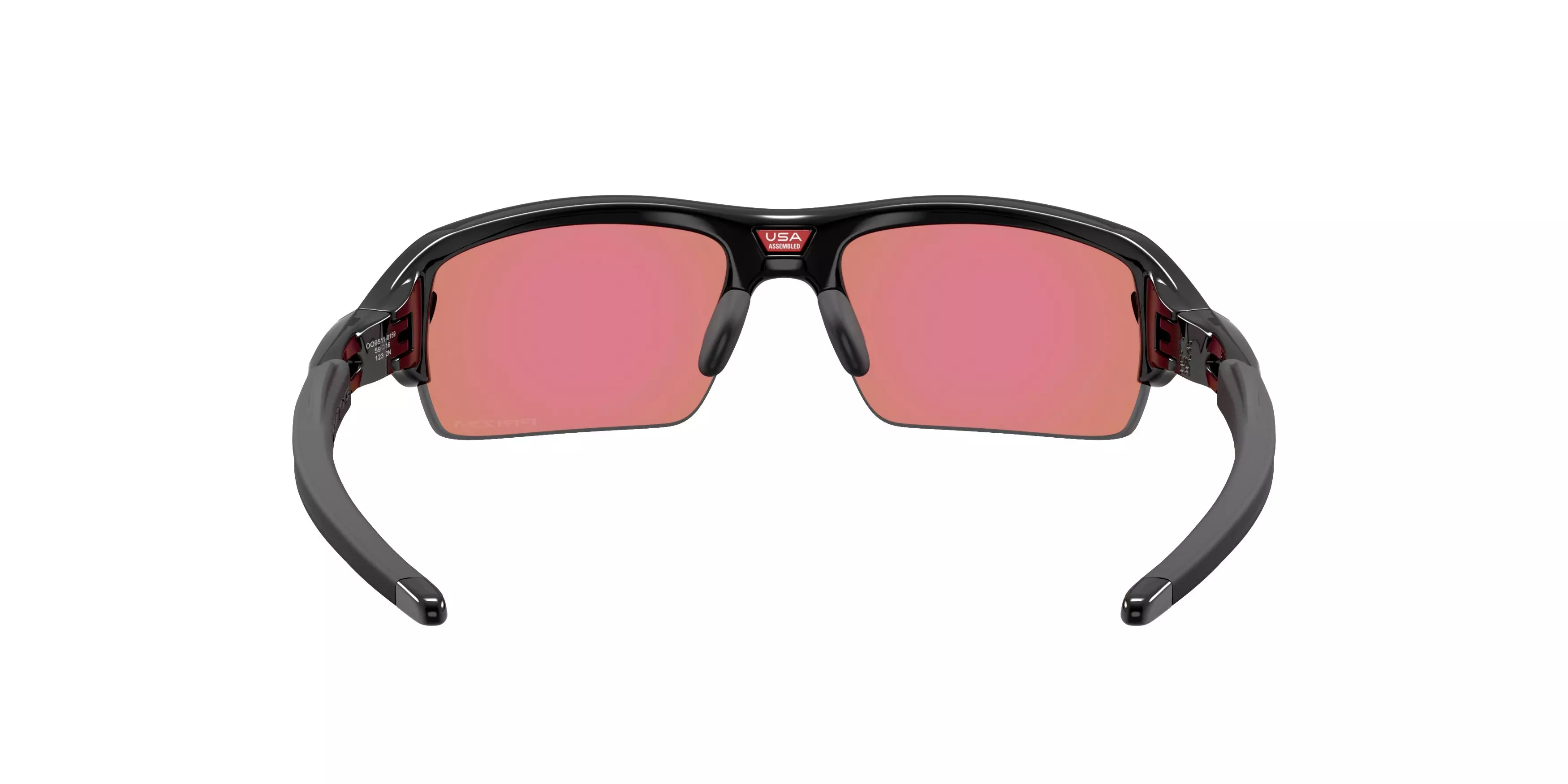 Oakley Flax 2.0 S Prizm Golf Sunglasses - Polished Black - BLACK/GREEN