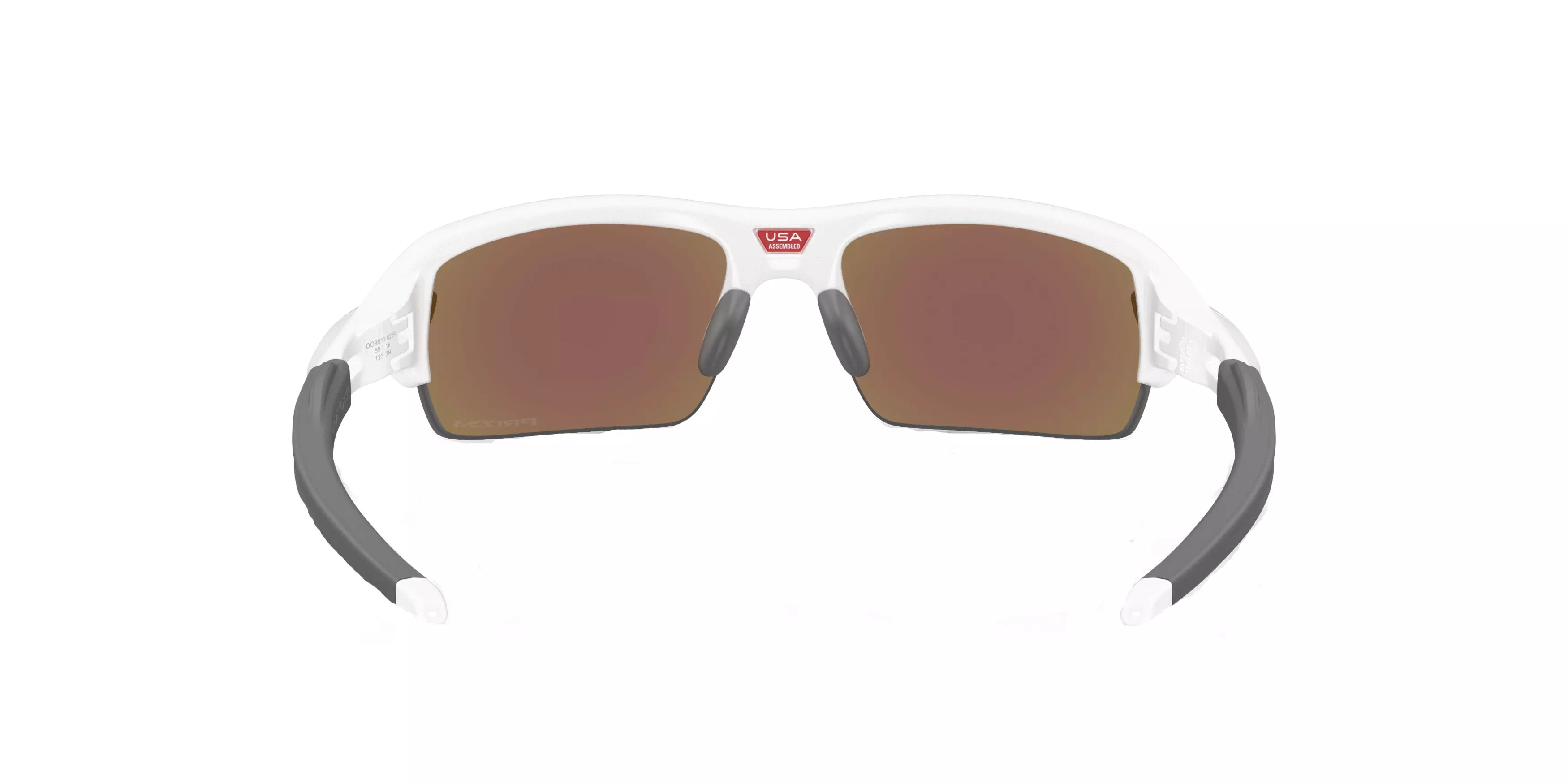 Oakley Flax 2.0 S Prizm Sapphire Sunglasses - Polished White - WHITE/BLUE