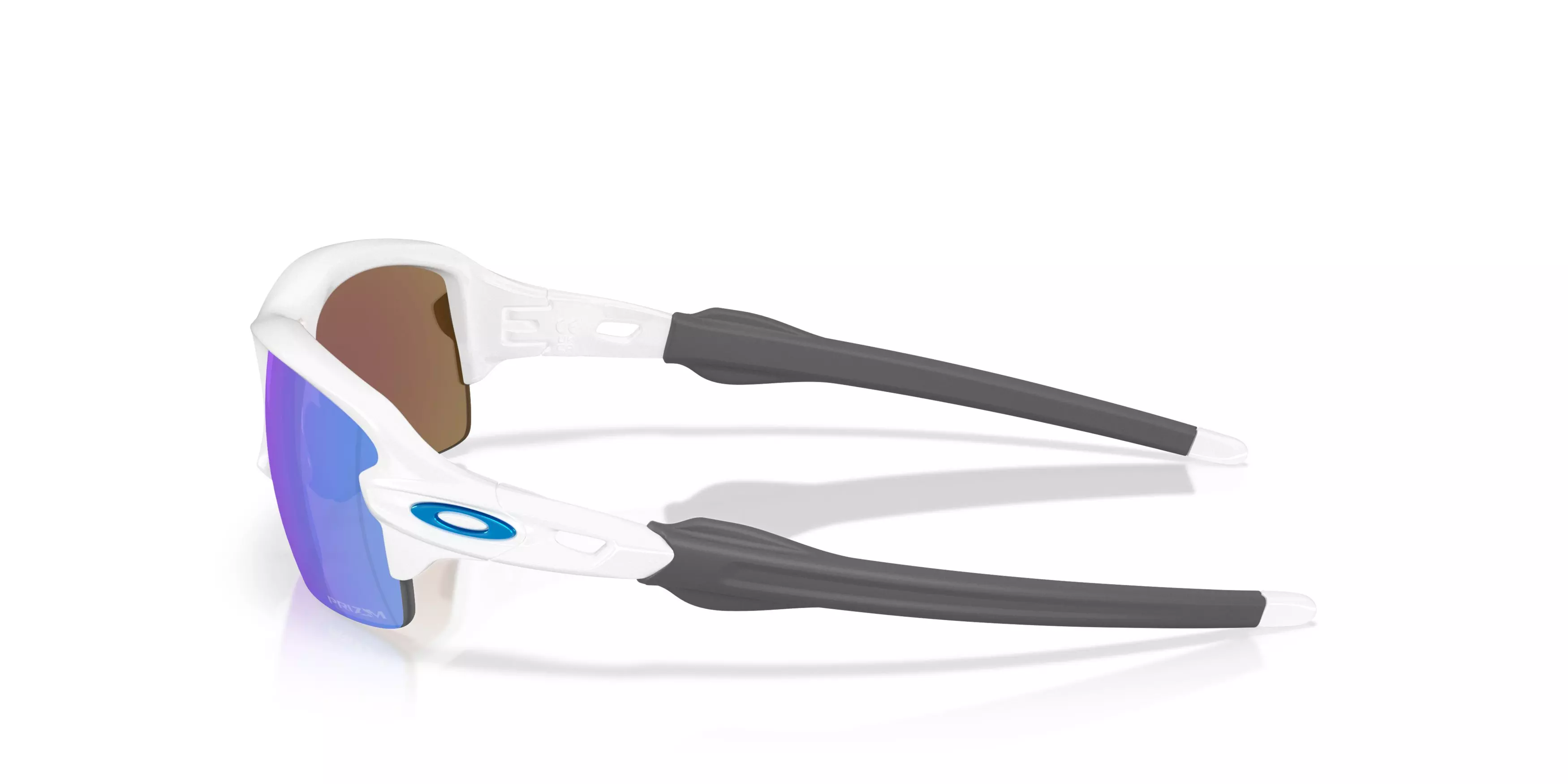 Oakley Flax 2.0 S Prizm Sapphire Sunglasses - Polished White - WHITE/BLUE