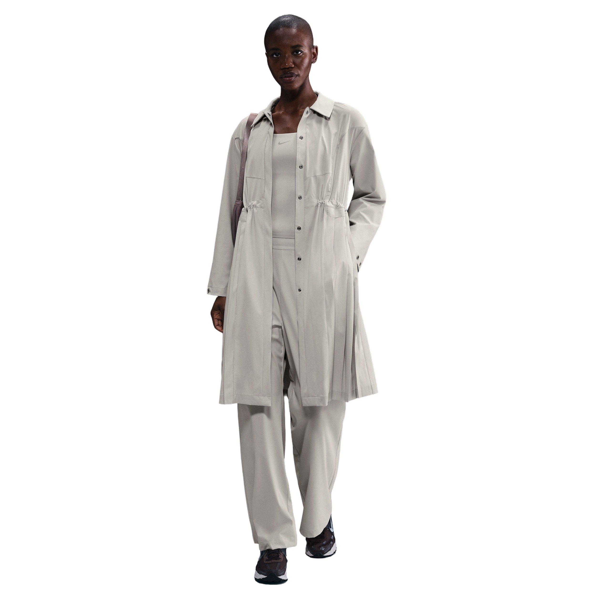Nike Women's 24.7 PerfectStretch Dri-FIT Oversized Trench Coat - Lt Brown - LT BROWN Thumbnail View 1