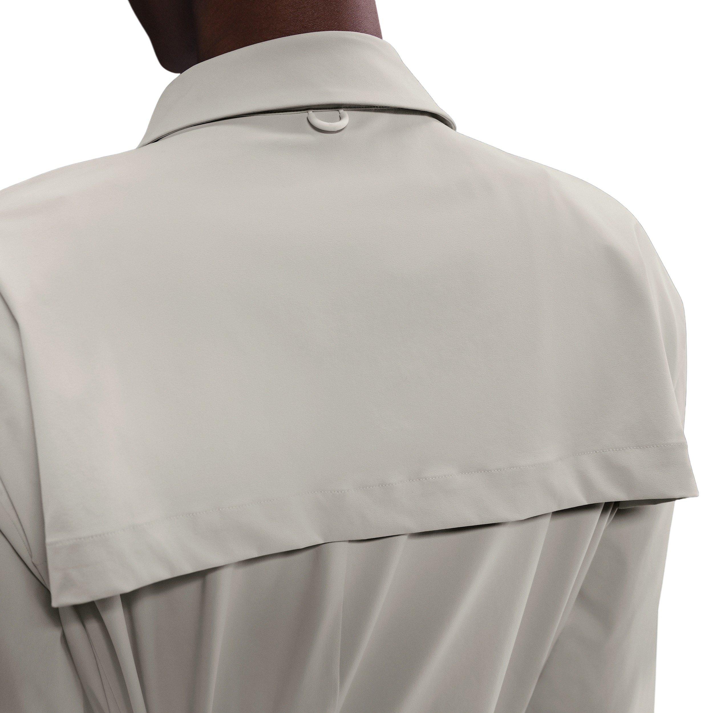 Nike Women's 24.7 PerfectStretch Dri-FIT Oversized Trench Coat -Lt Brown - LT BROWN Thumbnail View 7