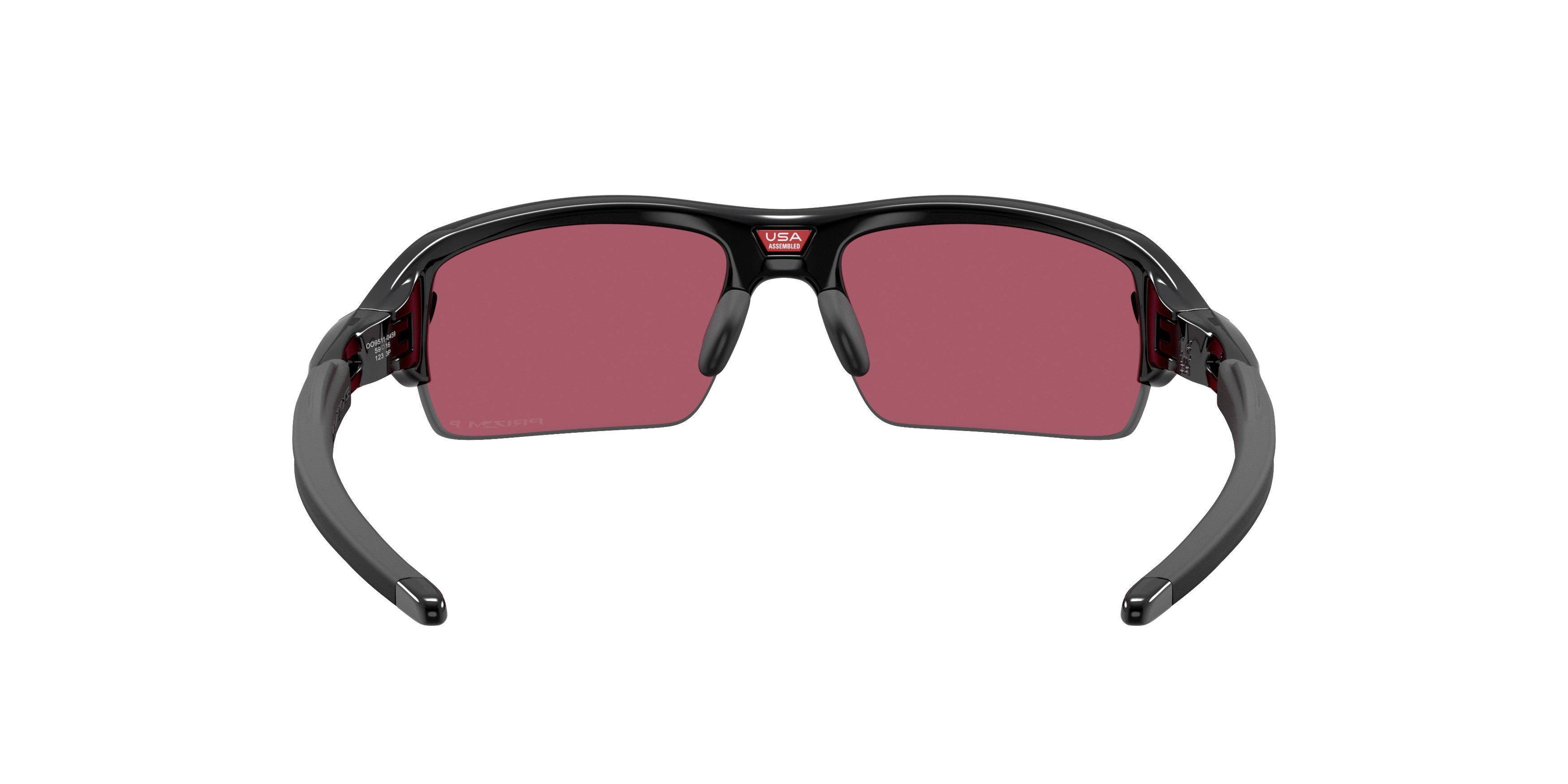 Oakley Flax 2.0 S Prizm Black Polarized Sunglasses - Polished Black - BLACK/GREY Thumbnail View 2