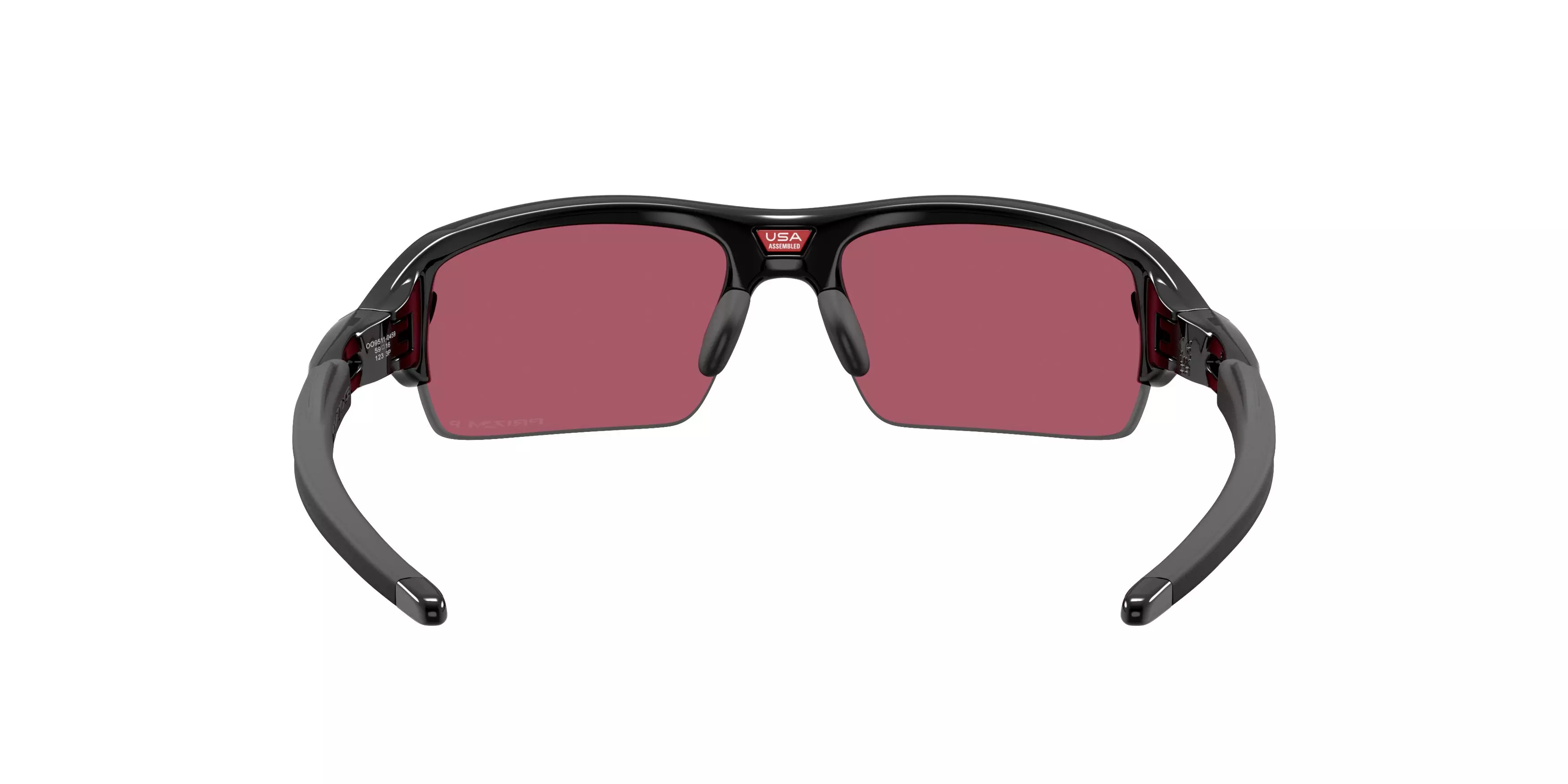 Oakley Flax 2.0 S Prizm Black Polarized Sunglasses - Polished Black - BLACK/GREY