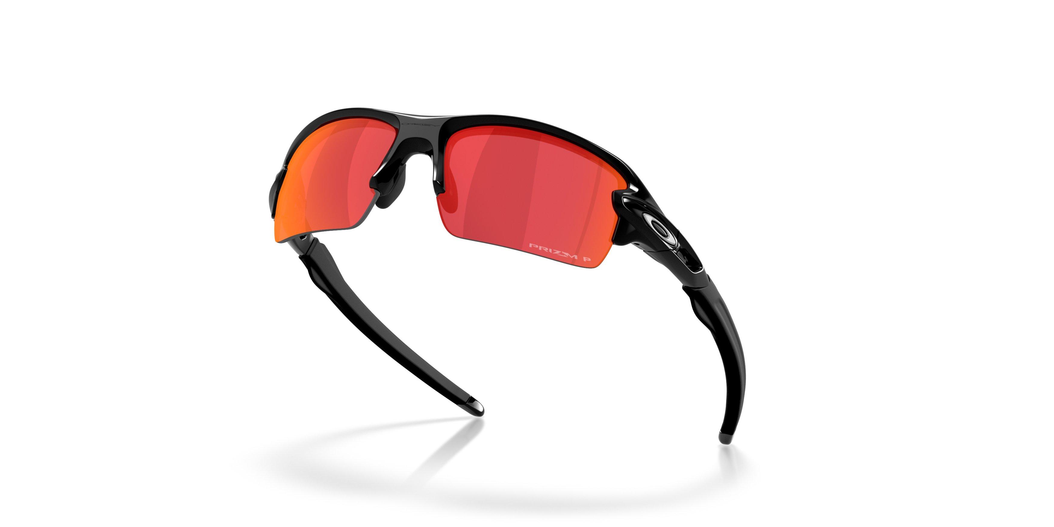 Oakley Flax 2.0 S Prizm Black Polarized Sunglasses - Polished Black - BLACK/GREY Thumbnail View 4