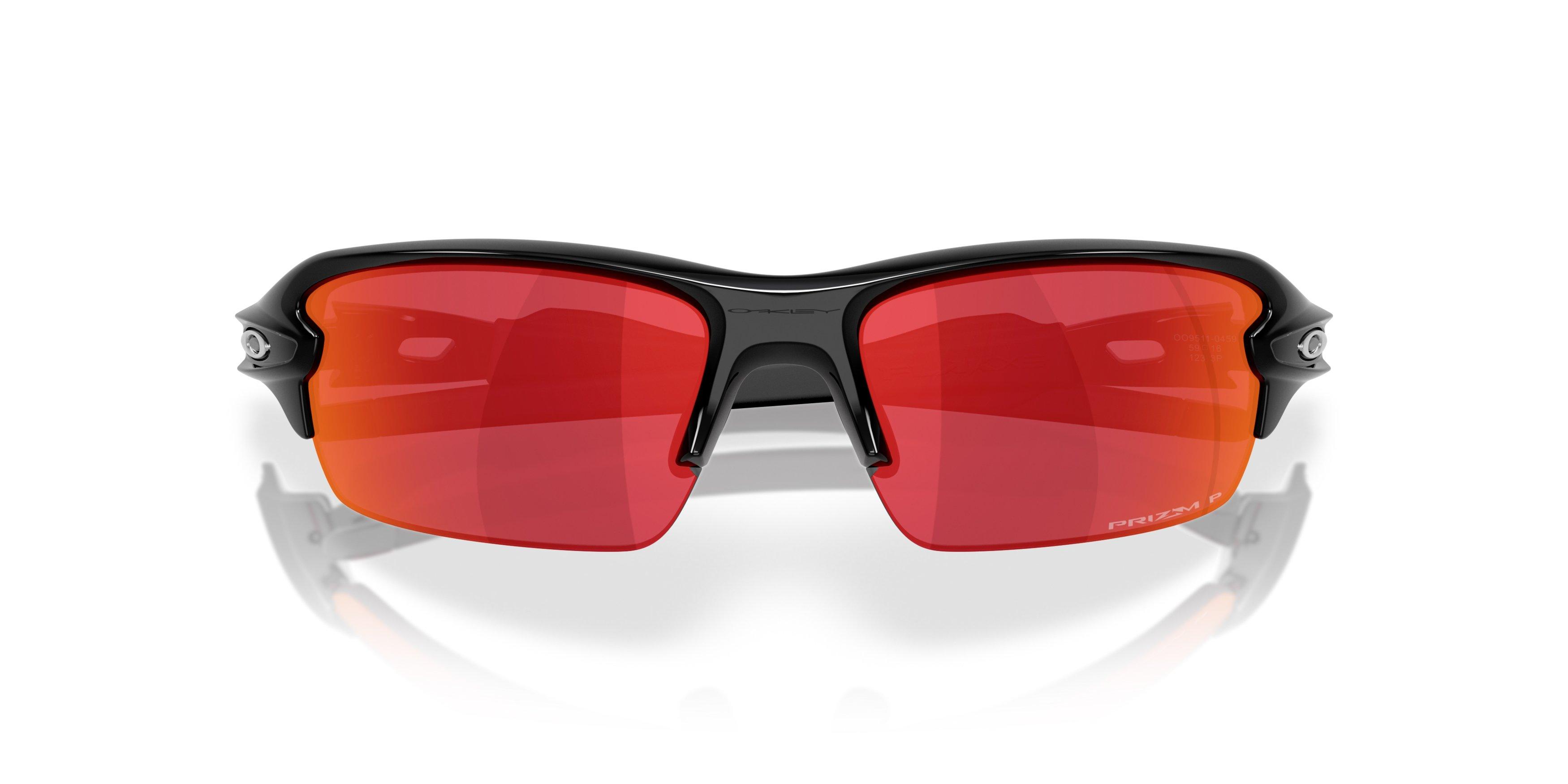 Oakley Flax 2.0 S Prizm Black Polarized Sunglasses - Polished Black - BLACK/GREY Thumbnail View 7