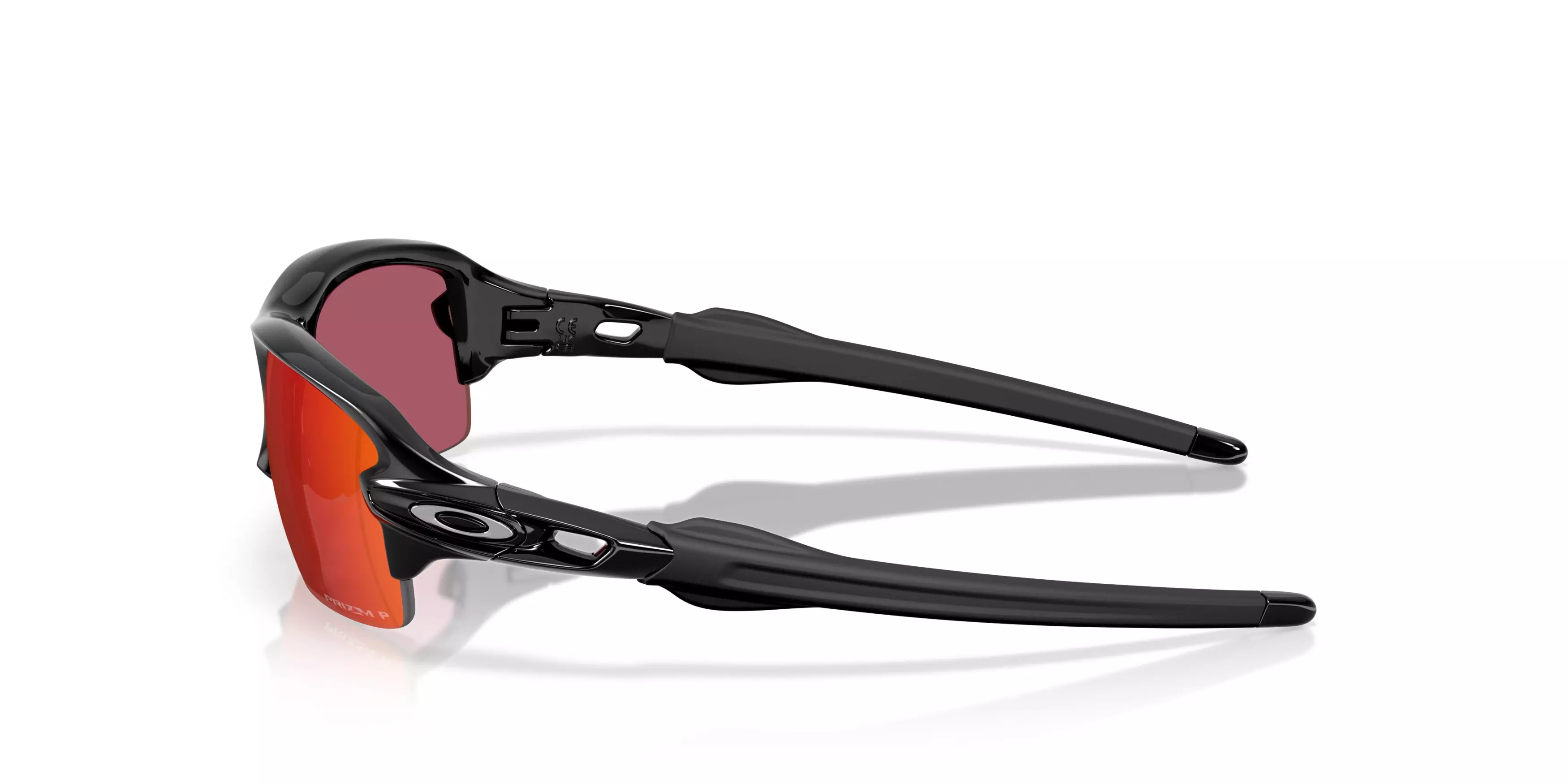 Oakley Flax 2.0 S Prizm Black Polarized Sunglasses - Polished Black - BLACK/GREY