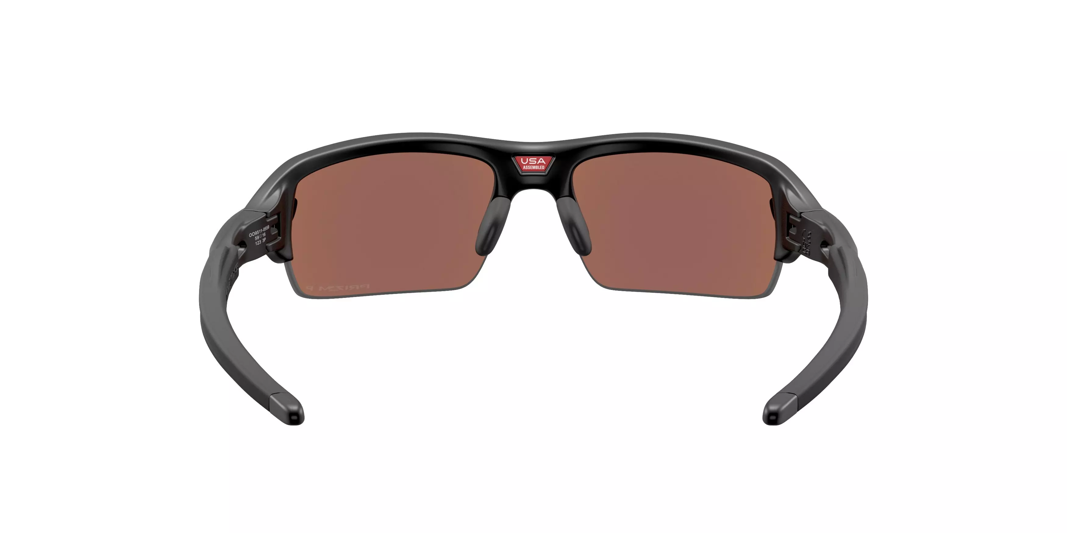 Oakley Flax 2.0 S Prizm Deep Water Polarized Sunglasses - Matte Black - BLACK/BLUE