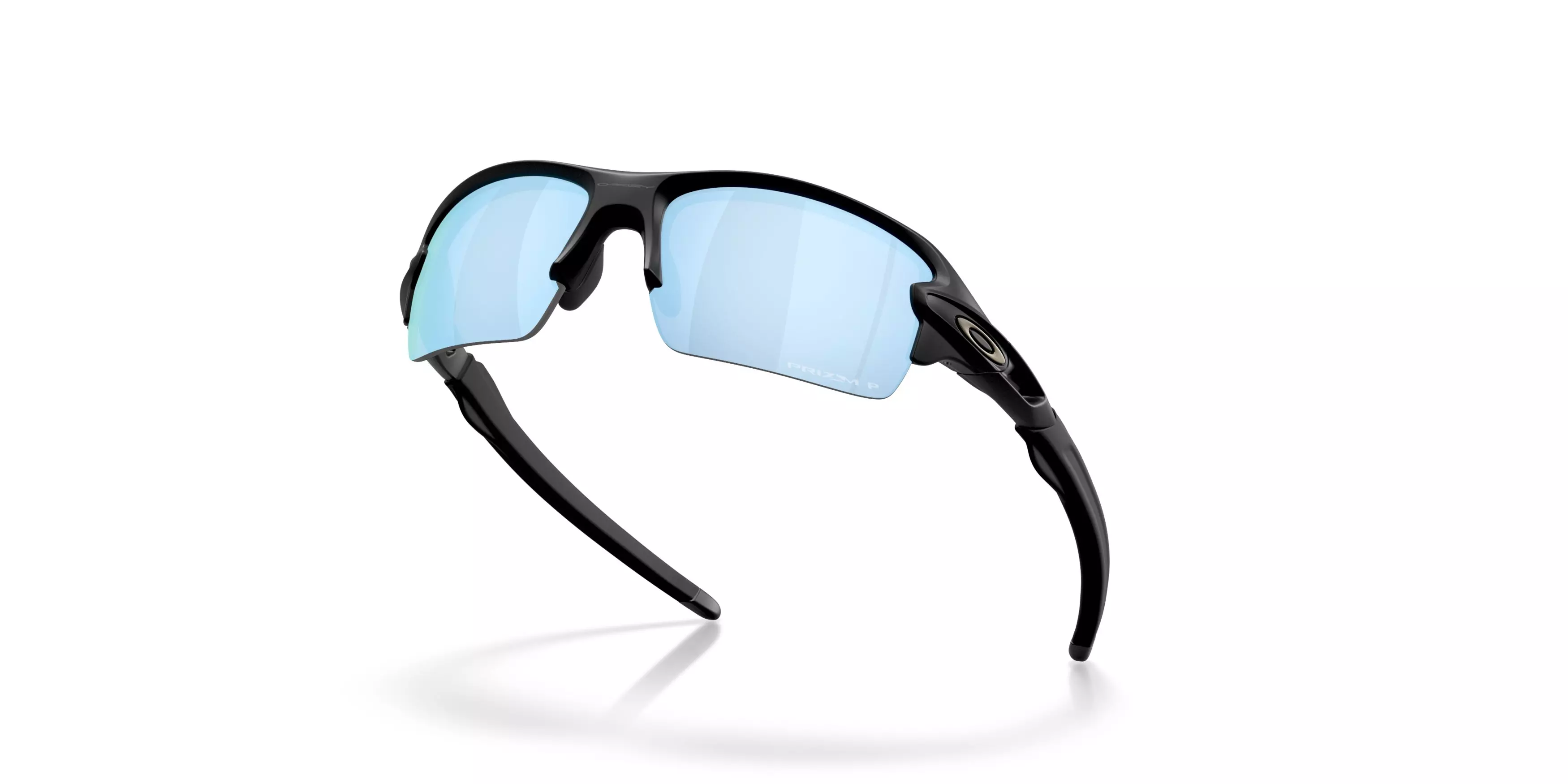 Oakley Flax 2.0 S Prizm Deep Water Polarized Sunglasses - Matte Black - BLACK/BLUE