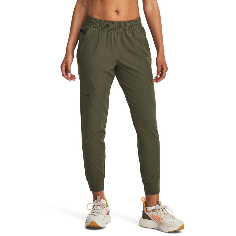 Under Armour Women's Plus Unstoppable Joggers - GREEN Thumbnail View 1