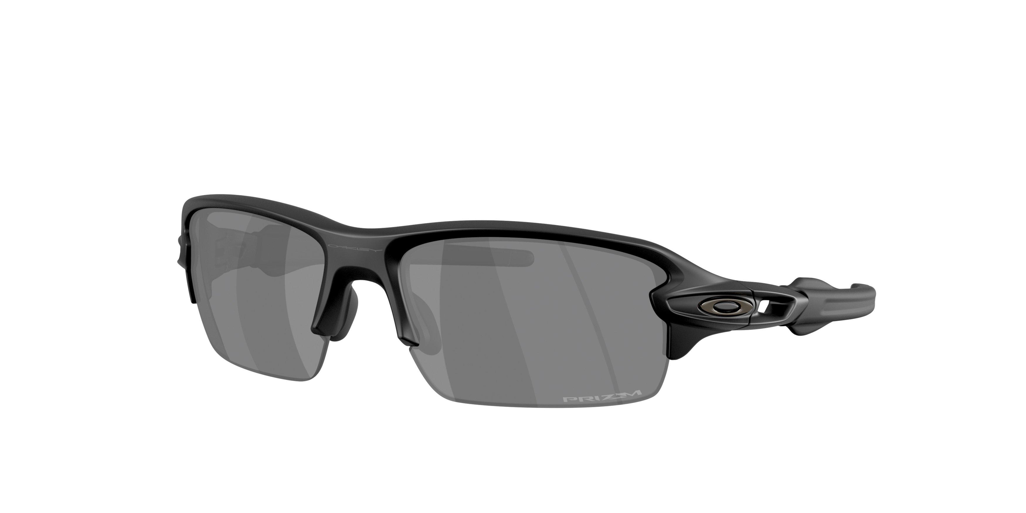 Oakley Flax 2.0 S Prizm Black Sunglasses - Matte Black - BLACK/GREY Thumbnail View 1