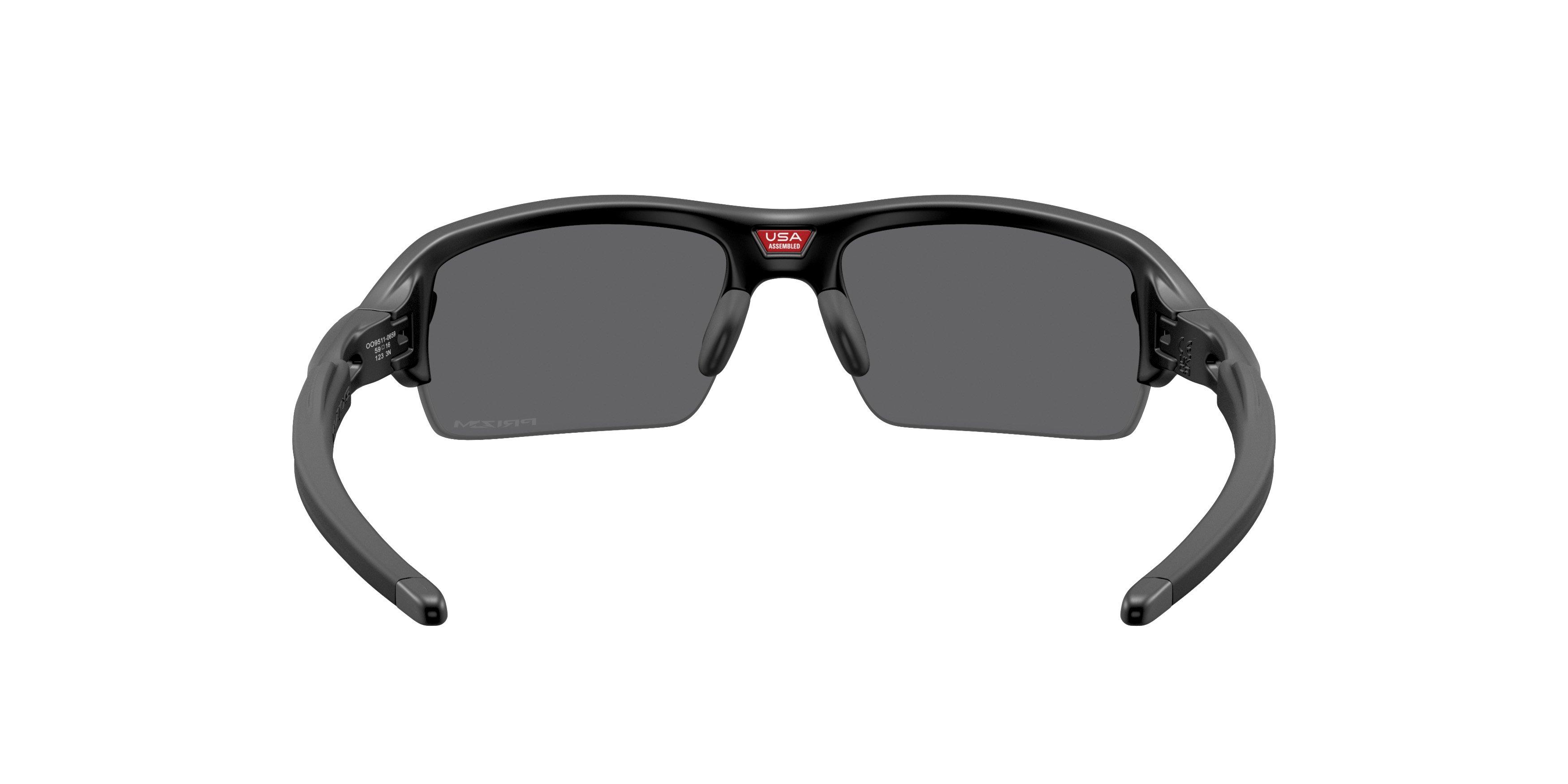 Oakley Flax 2.0 S Prizm Black Sunglasses - Matte Black - BLACK/GREY Thumbnail View 2