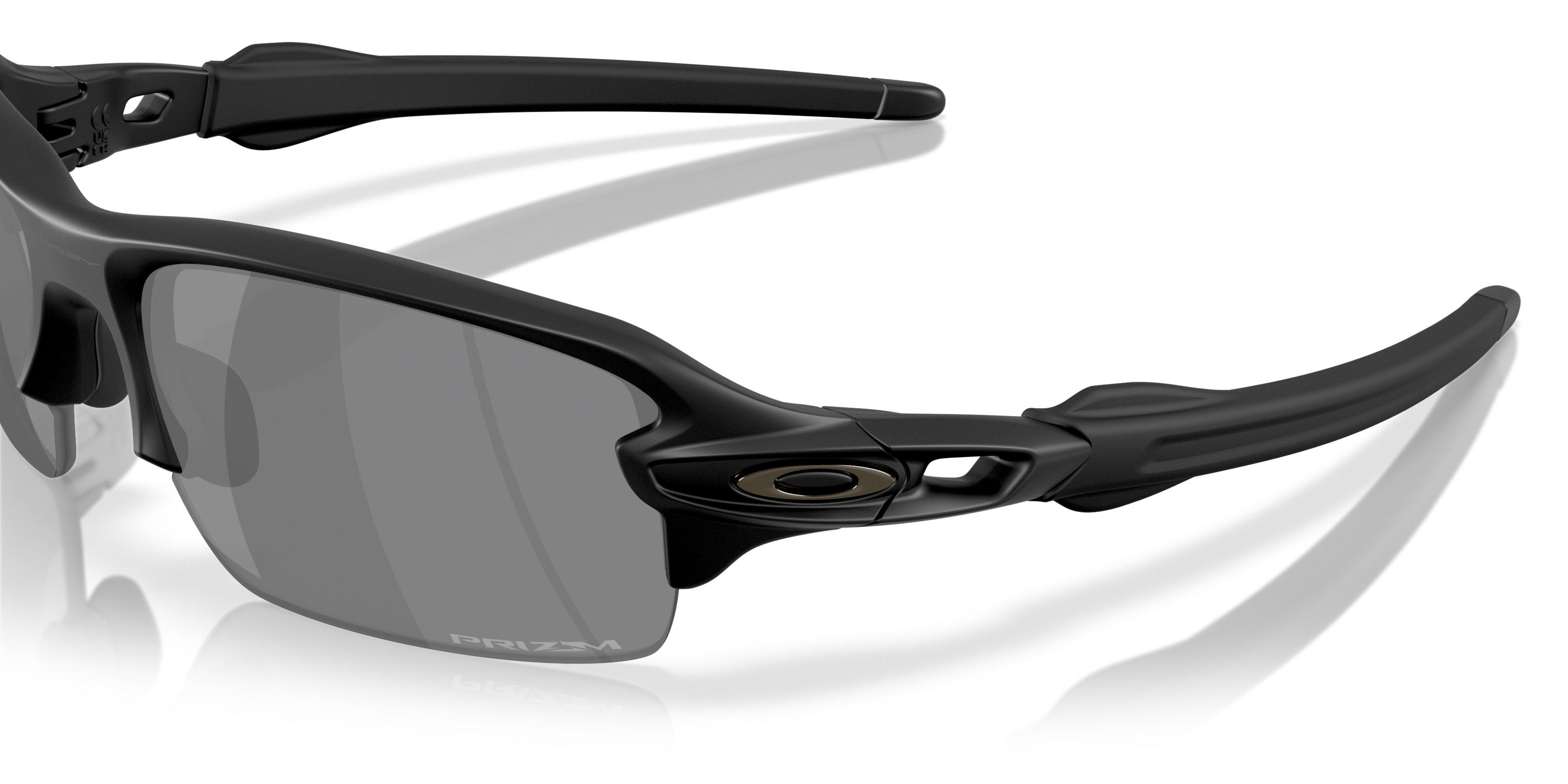 Oakley Flax 2.0 S Prizm Black Sunglasses - Matte Black - BLACK/GREY Thumbnail View 5