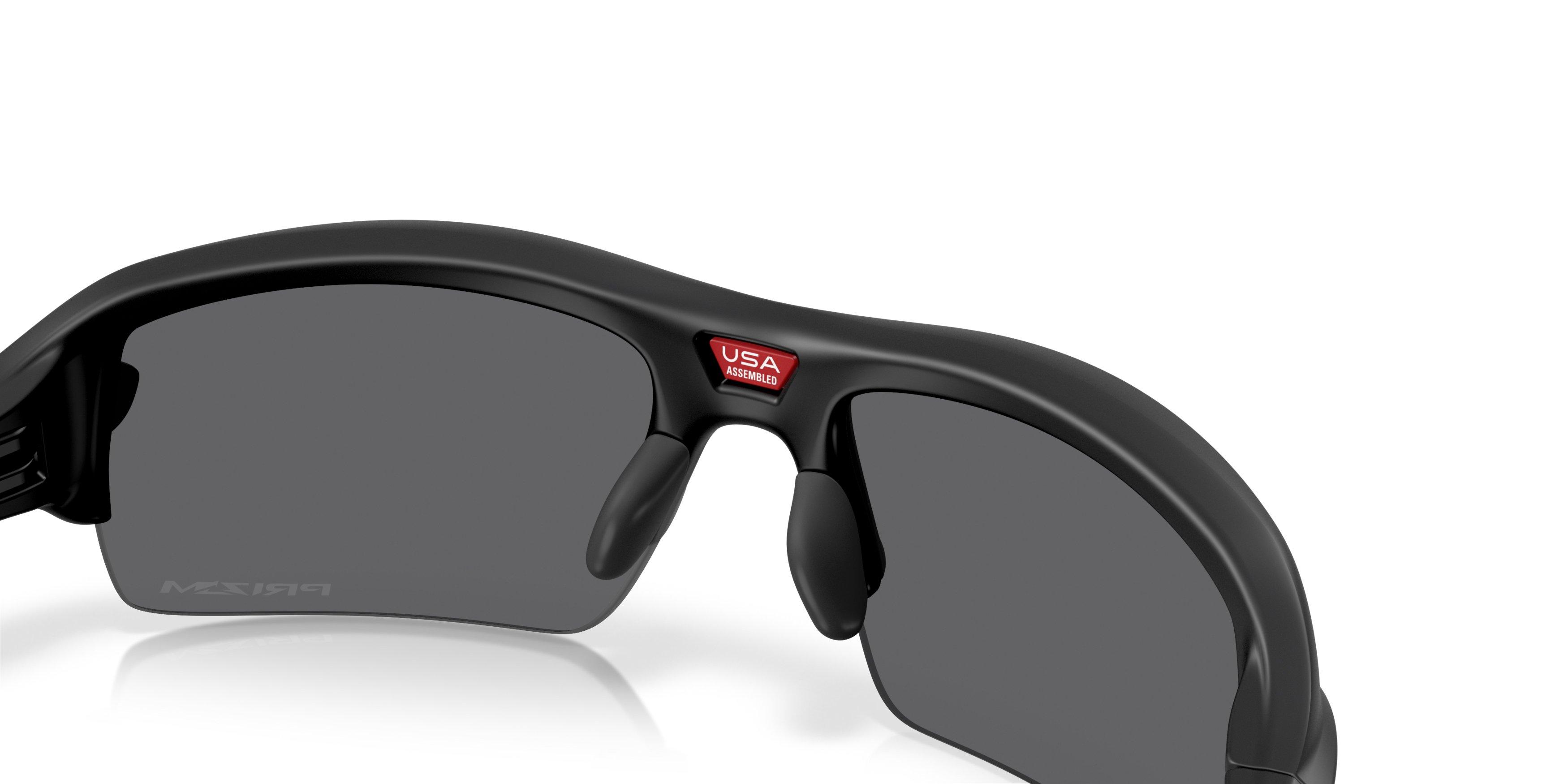 Oakley Flax 2.0 S Prizm Black Sunglasses - Matte Black - BLACK/GREY Thumbnail View 6
