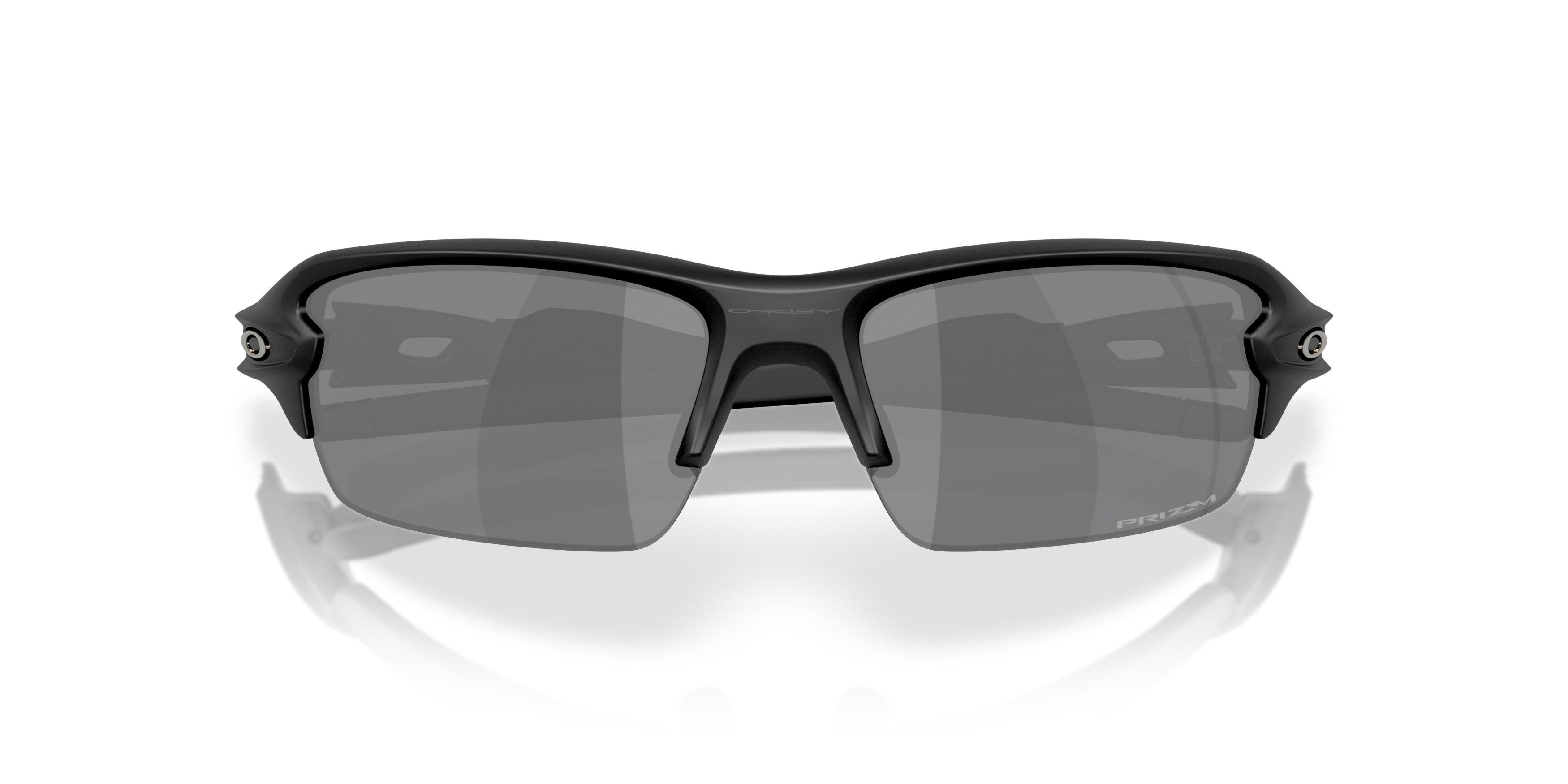 Oakley Flax 2.0 S Prizm Black Sunglasses - Matte Black - BLACK/GREY Thumbnail View 7
