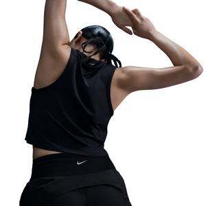 Nike Women's One Classic Dri-FIT Cropped Tank Top -Black