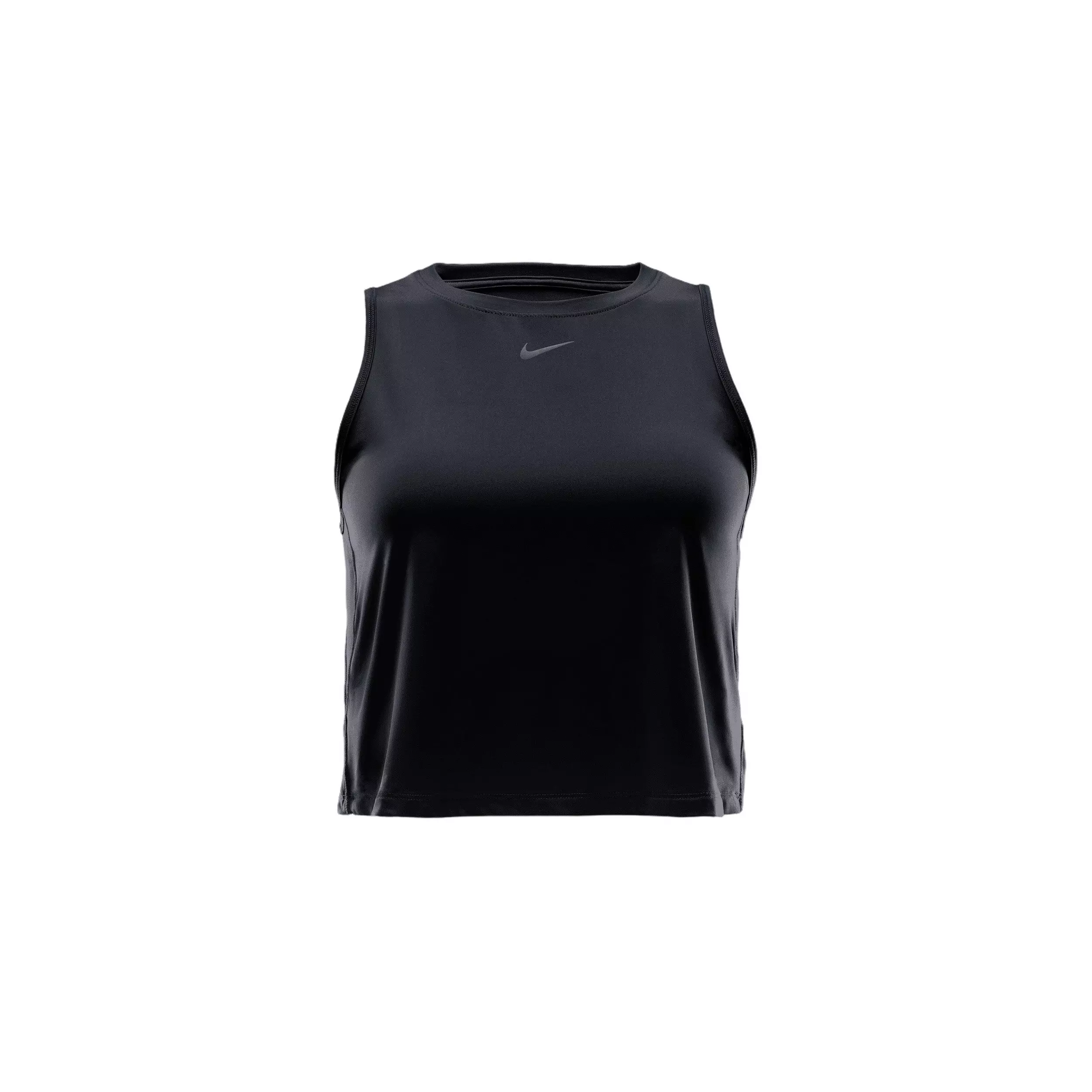 Nike Women's One Classic Dri-FIT Cropped Tank Top -Black - BLACK