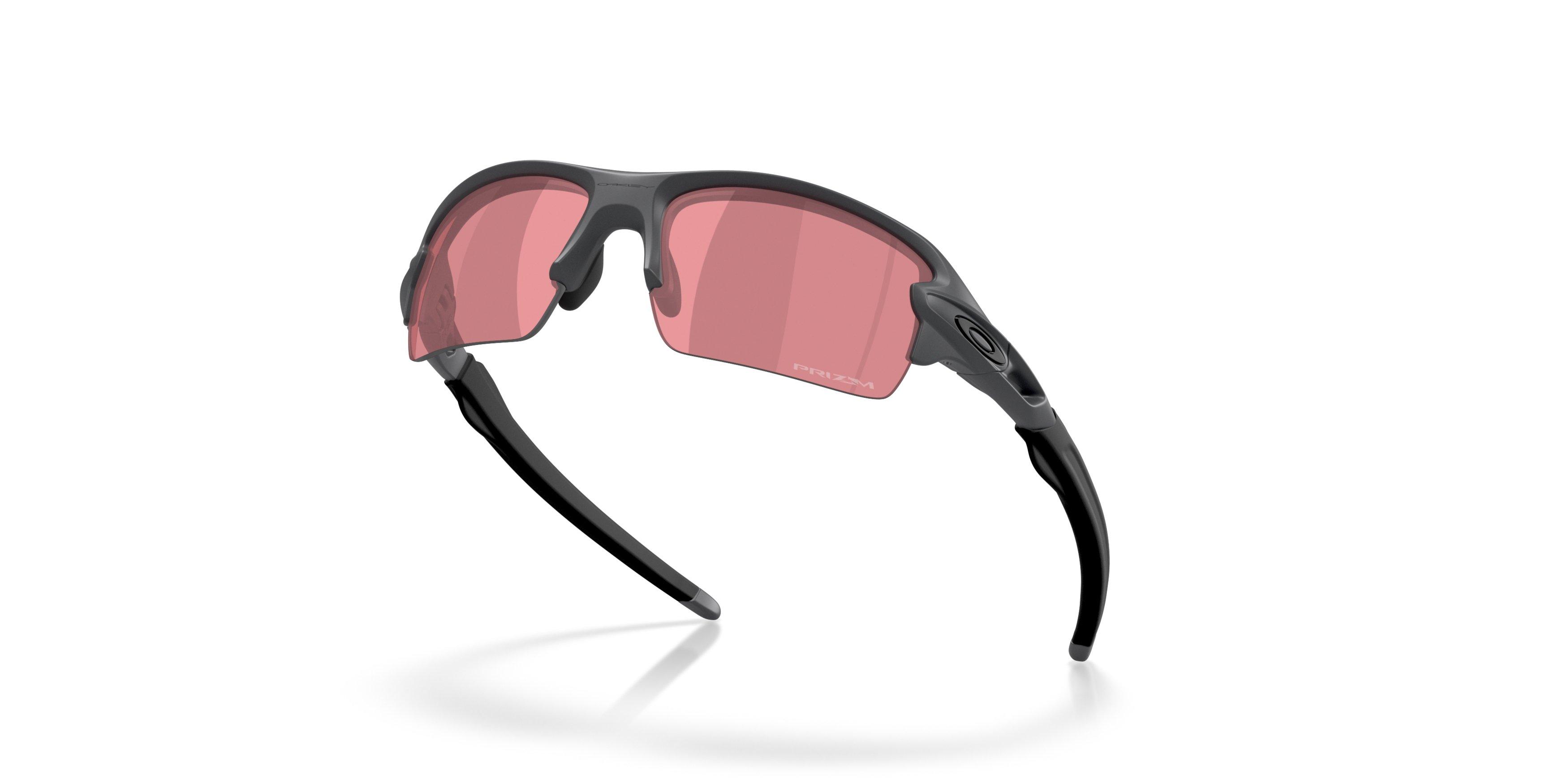 Oakley Flax 2.0 S Prizm Dark Golf Sunglasses - Matte Carbon - GREY/RED Thumbnail View 4