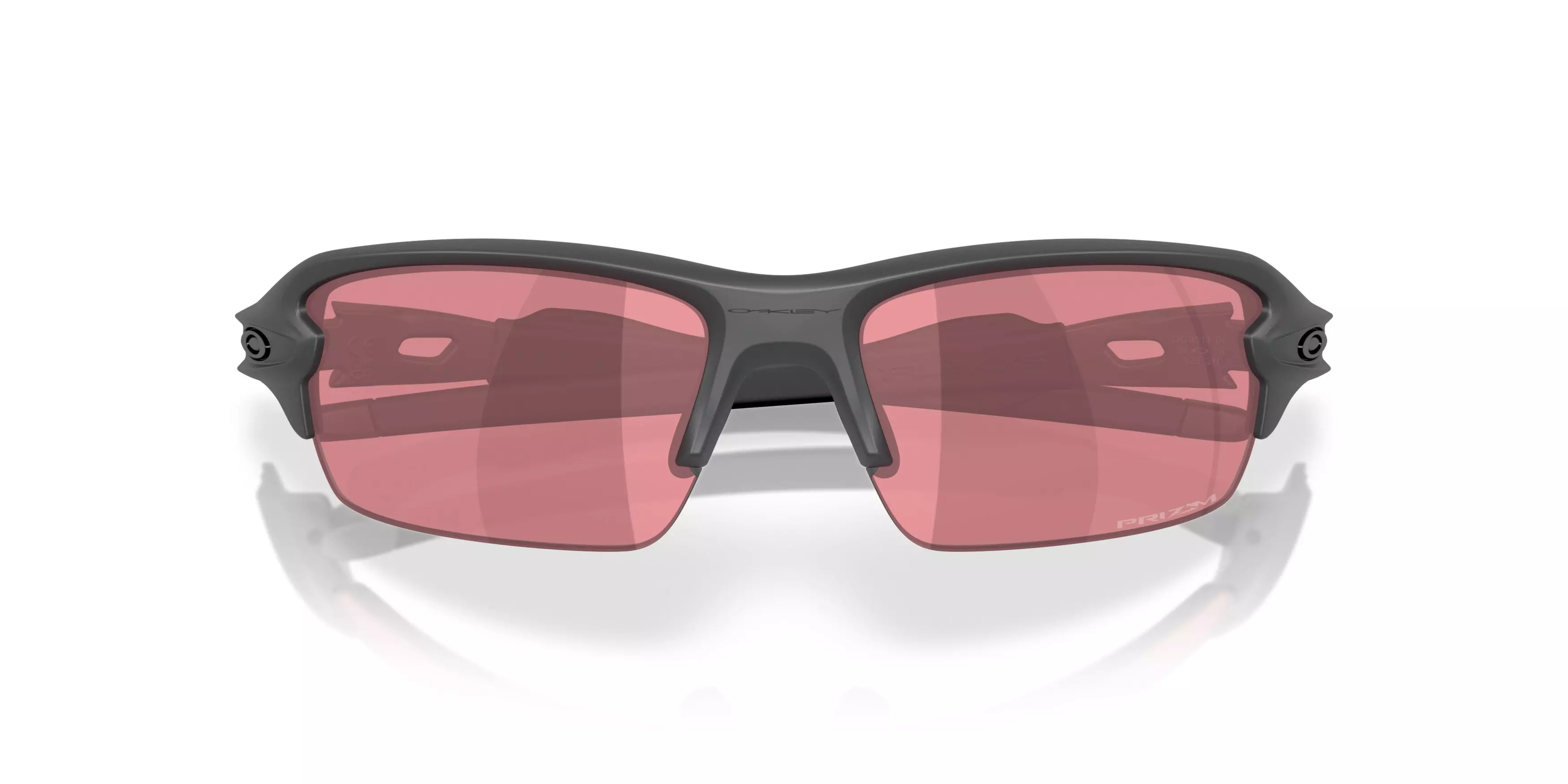Oakley Flax 2.0 S Prizm Dark Golf Sunglasses - Matte Carbon - GREY/RED