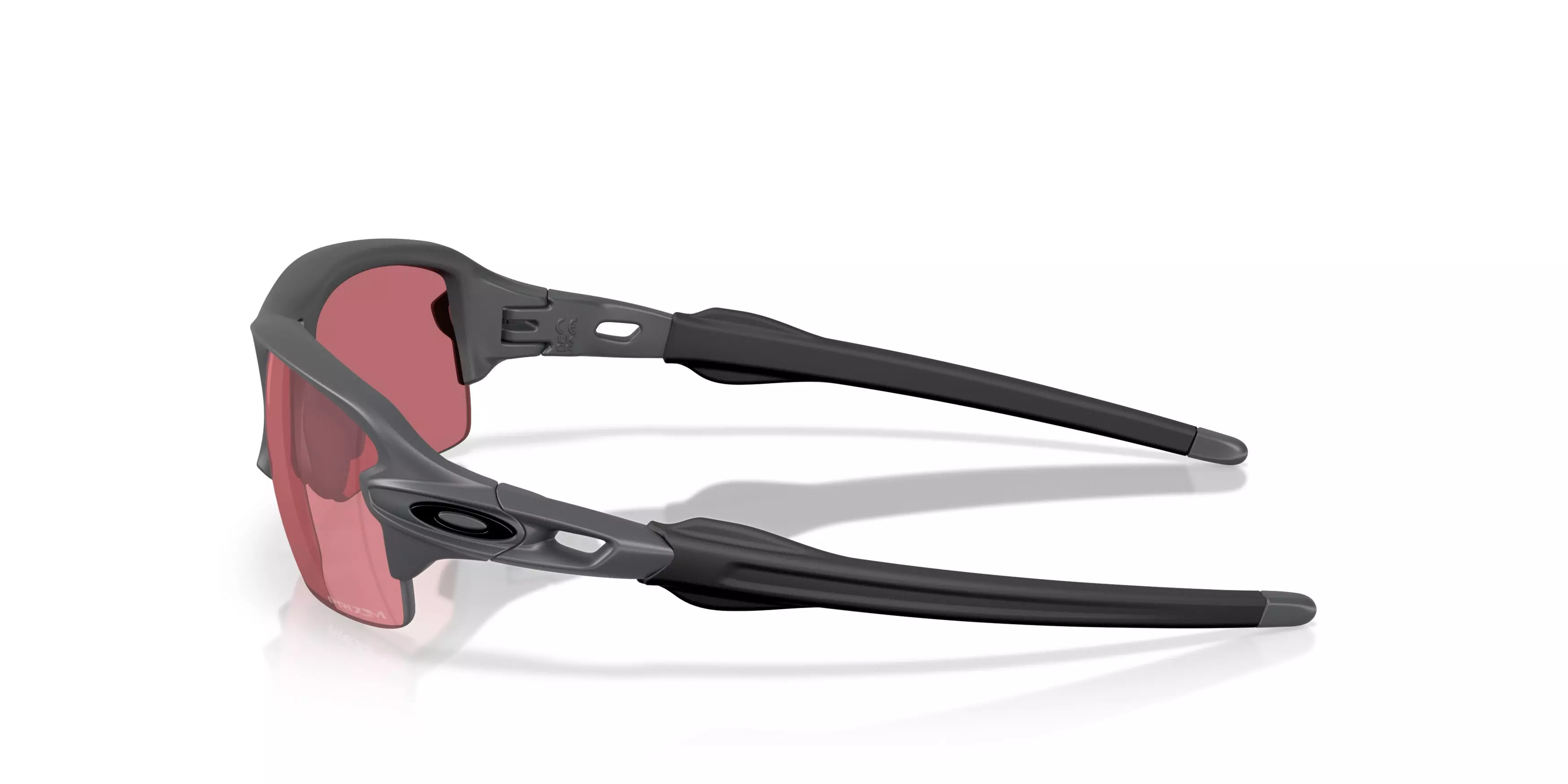Oakley Flax 2.0 S Prizm Dark Golf Sunglasses - Matte Carbon - GREY/RED