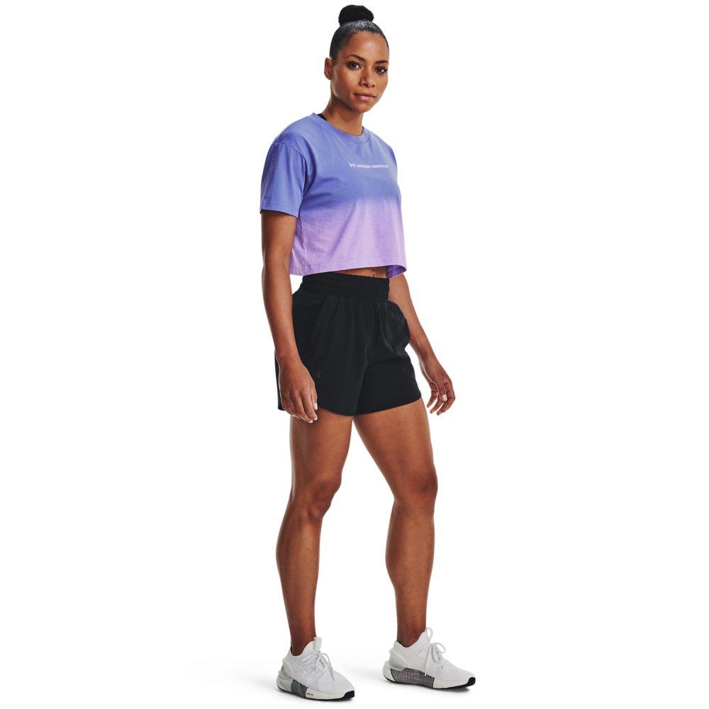 Under Armour Women's Flex Woven 5" Shorts - BLACK Thumbnail View 3
