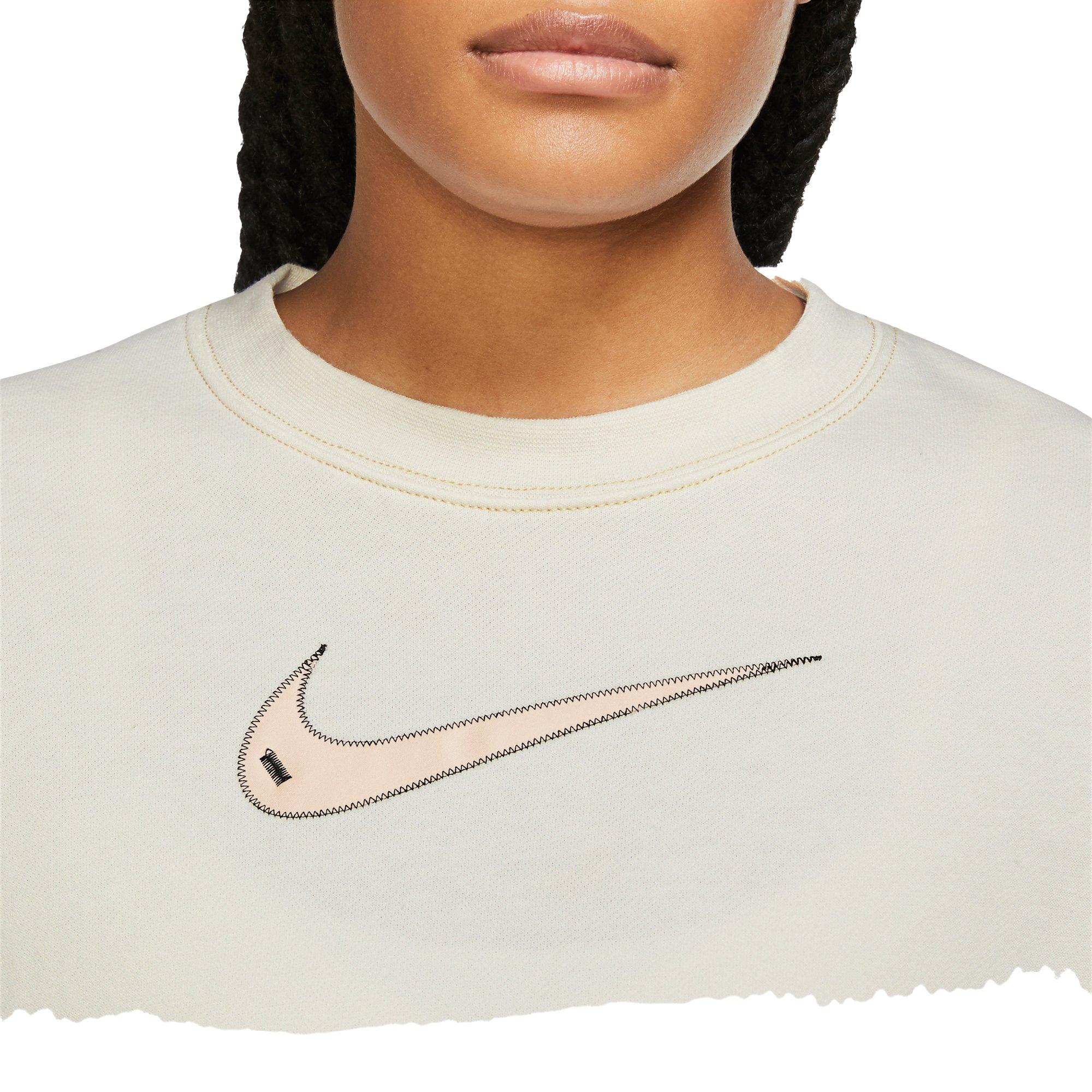 Nike Women s Sportswear Swoosh Cropped Crew Sweatshirt