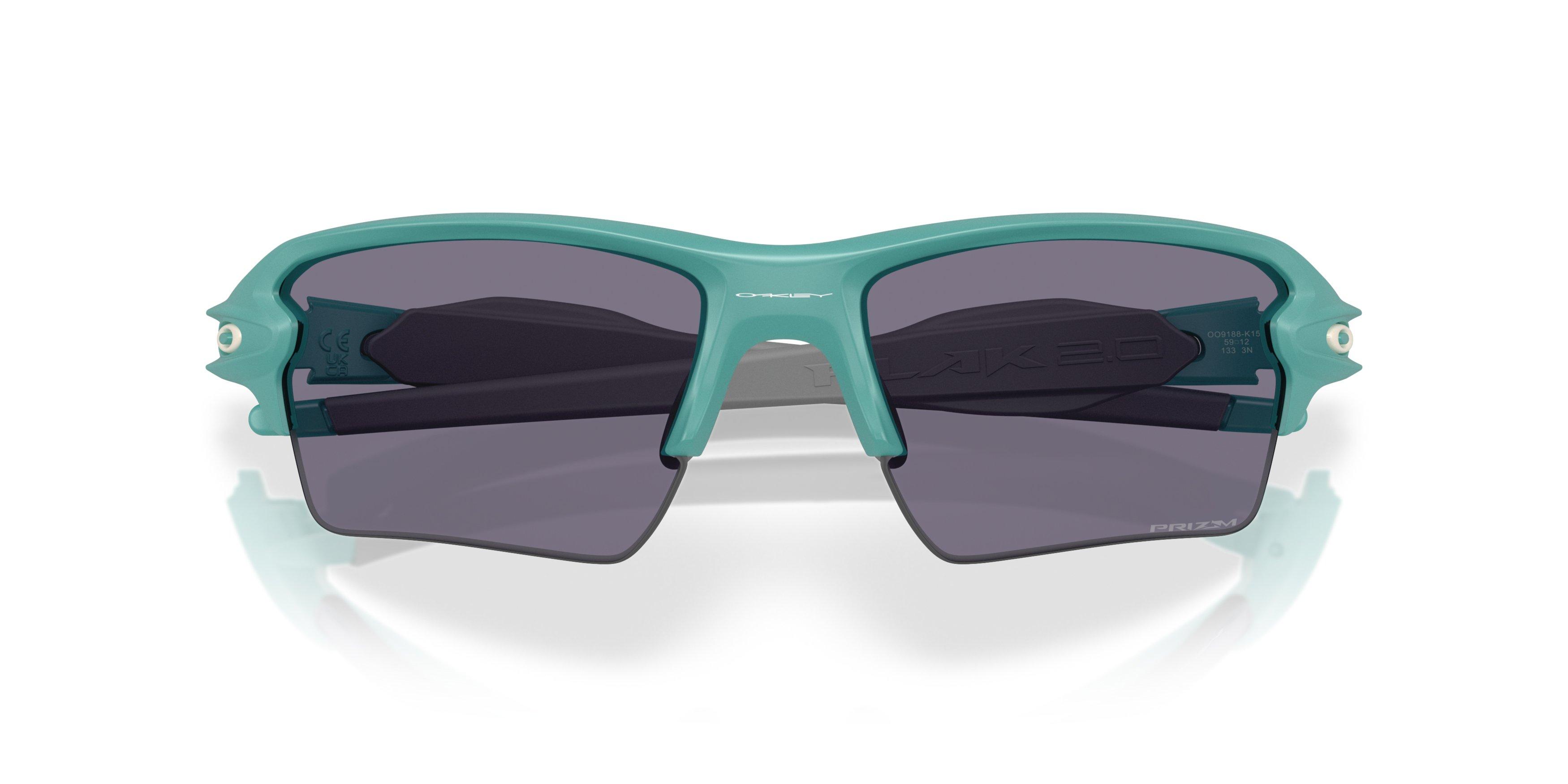 Oakley Flax 2.0 XL Prizm Grey Sunglasses - Matte Pacific - BLUE/GREY Thumbnail View 7