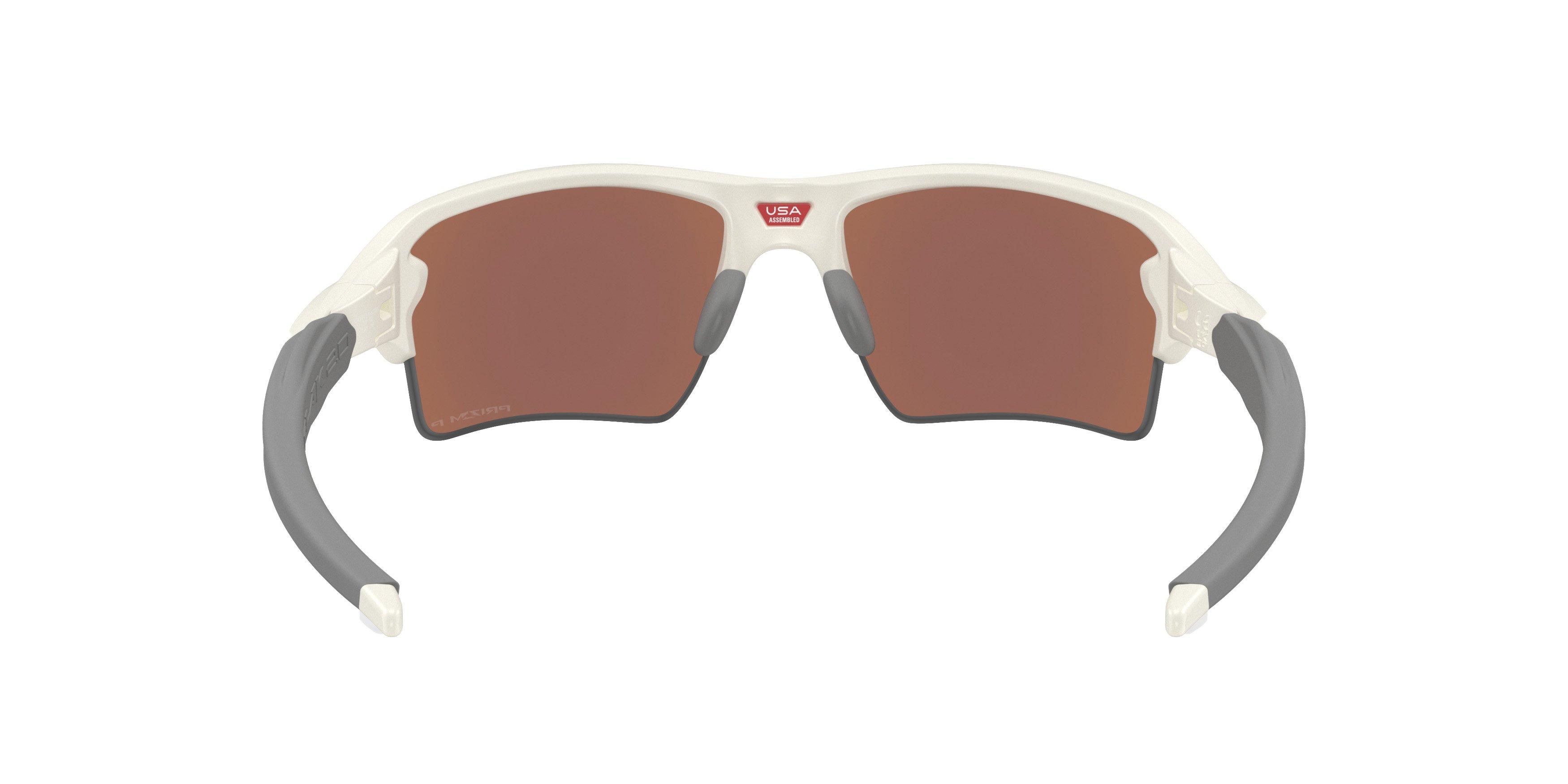 Oakley Flax 2.0 XL Prizm Deep Water Polarized Sunglasses - Matte Mist - WHITE/BLUE Thumbnail View 2